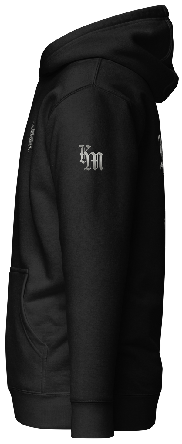 Humility Premium Pullover Hoodie — black — Left
