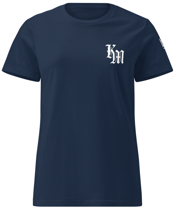 Yahweh Premium Women's Tee — Ocean Navy — Front