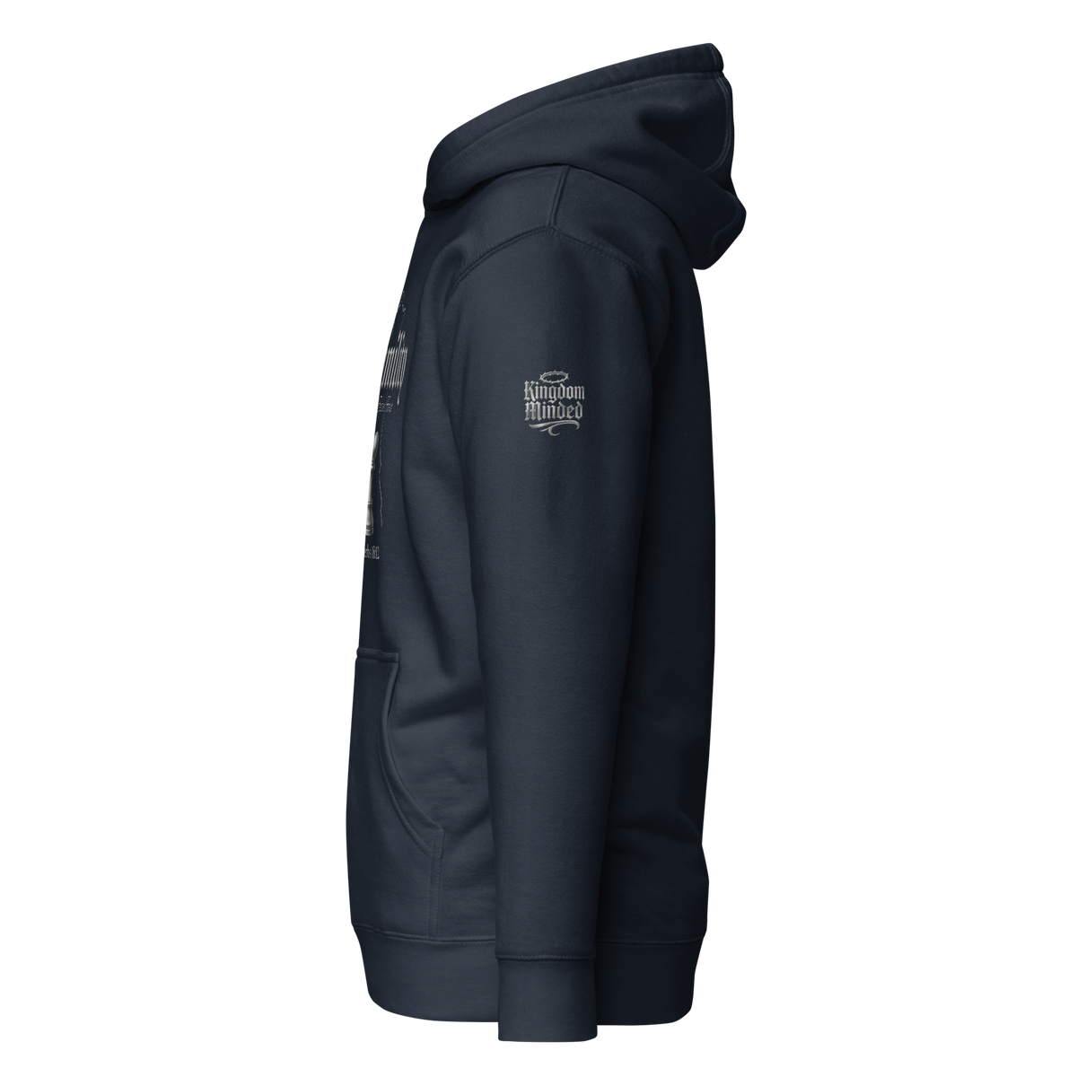 Humility Standard Pullover Hoodie — Classic Navy — Left