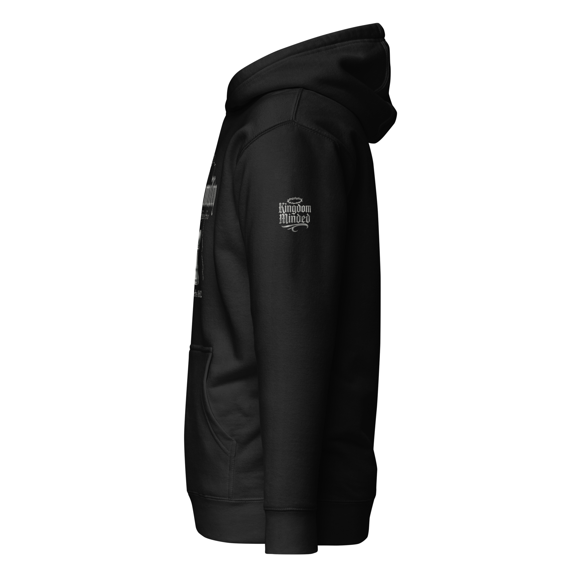 Humility Standard Pullover Hoodie — black — Left