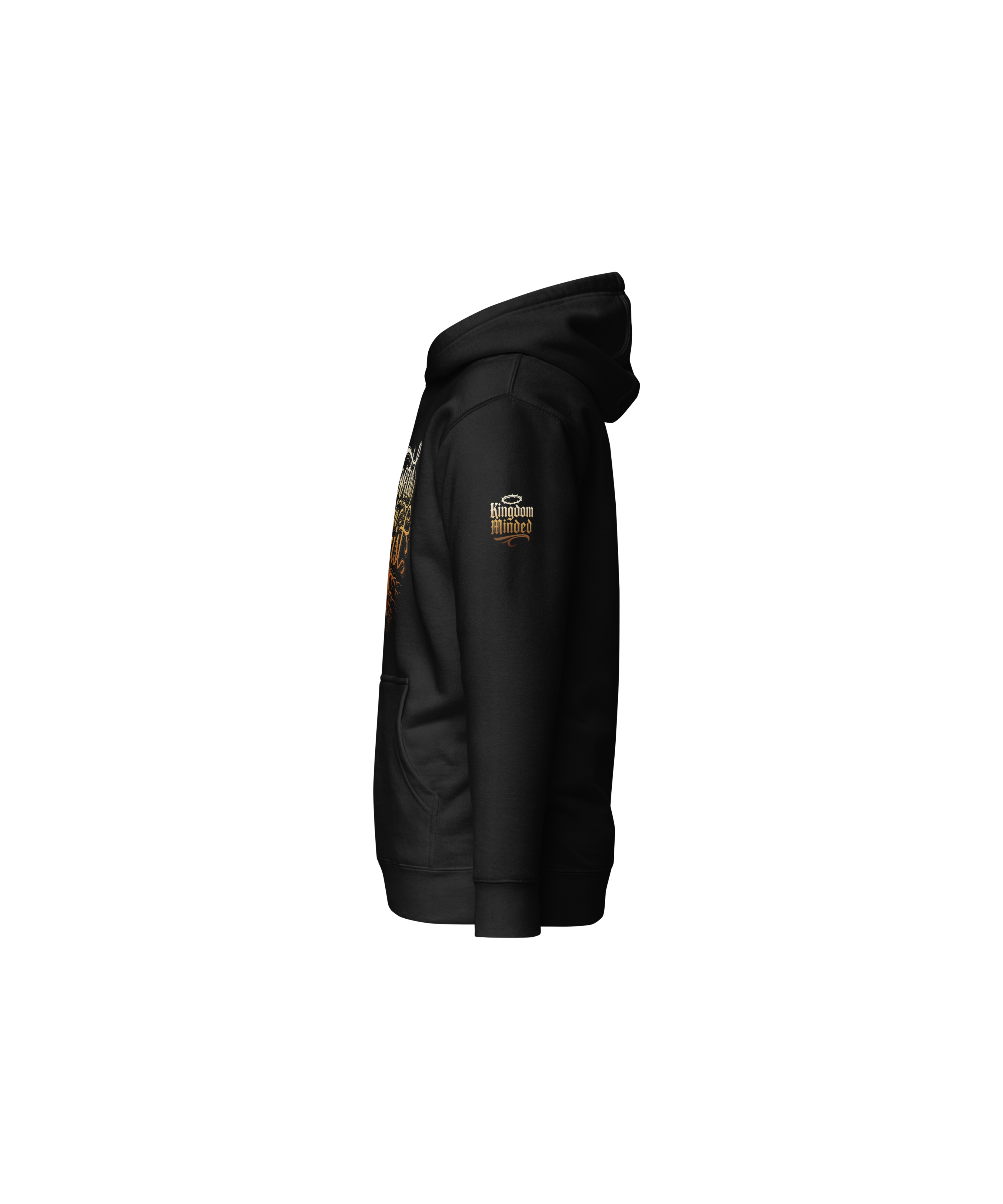 Rooted in Christ Standard Pullover Hoodie — Black — Left