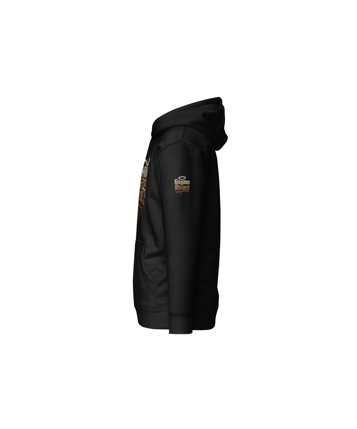 Rooted in Christ Standard Pullover Hoodie — Black — Left