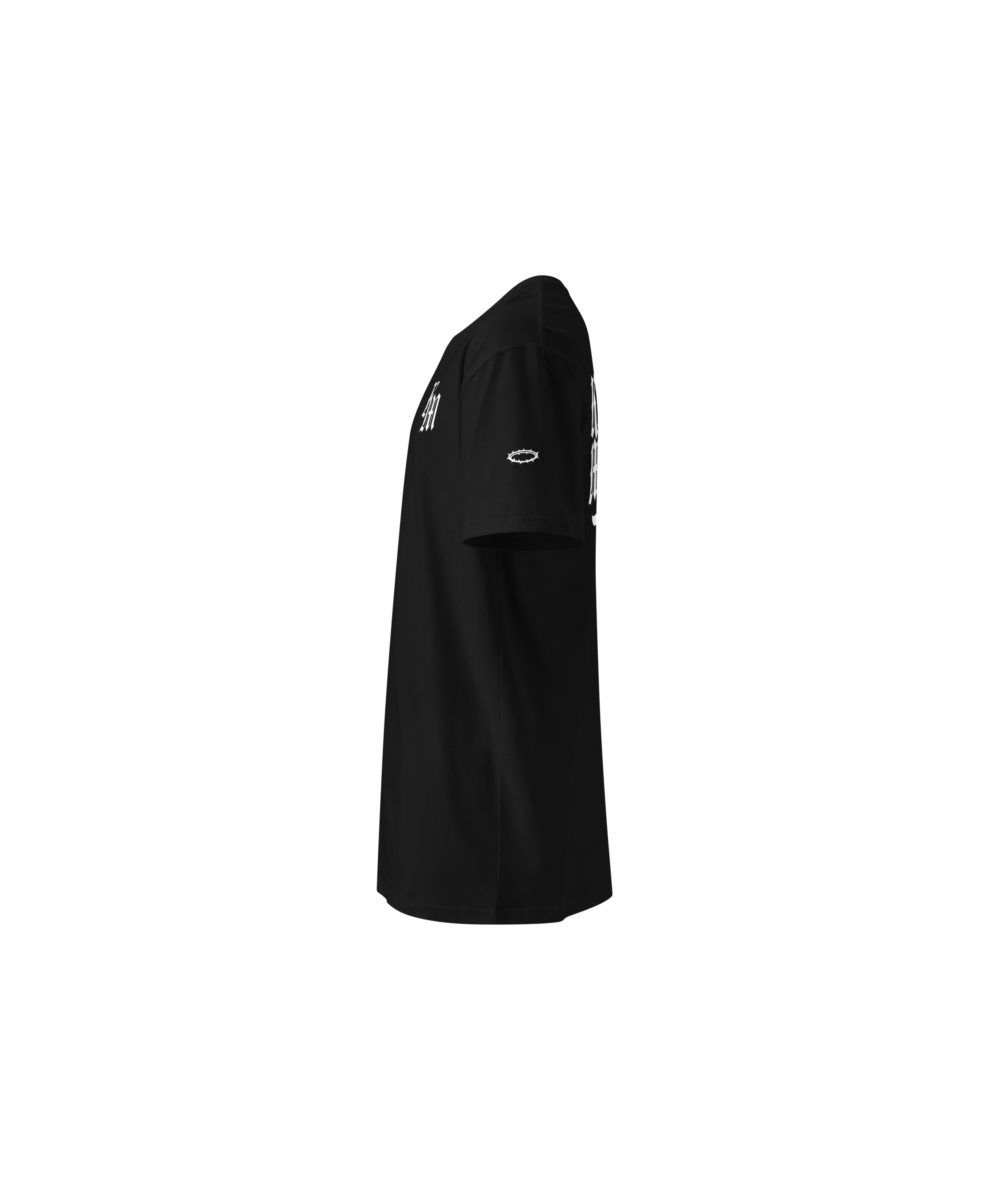 Kingdom Minded Premium Design Tee — Black — Left