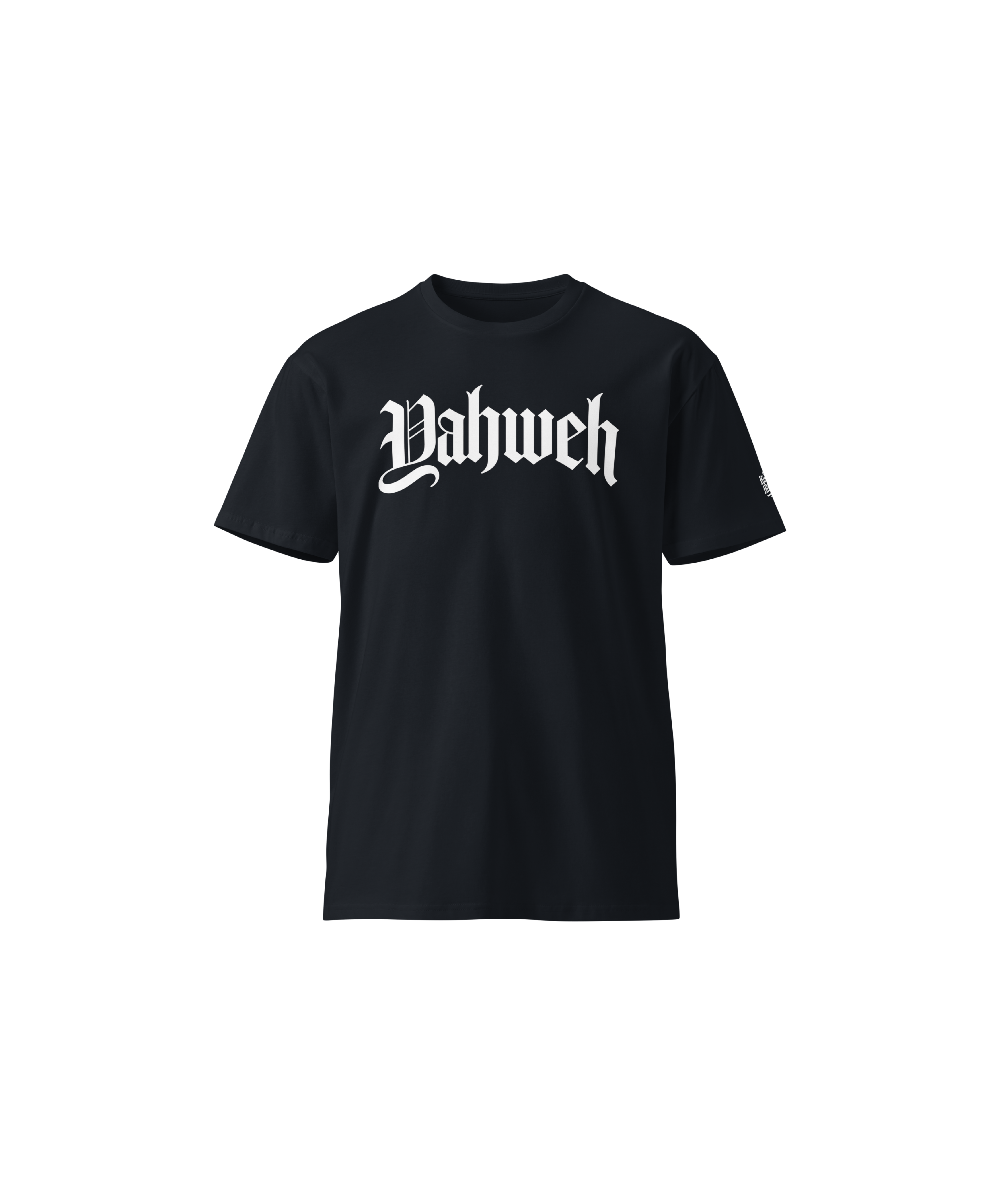 Yahweh Standard Tee — Classic Navy — Front
