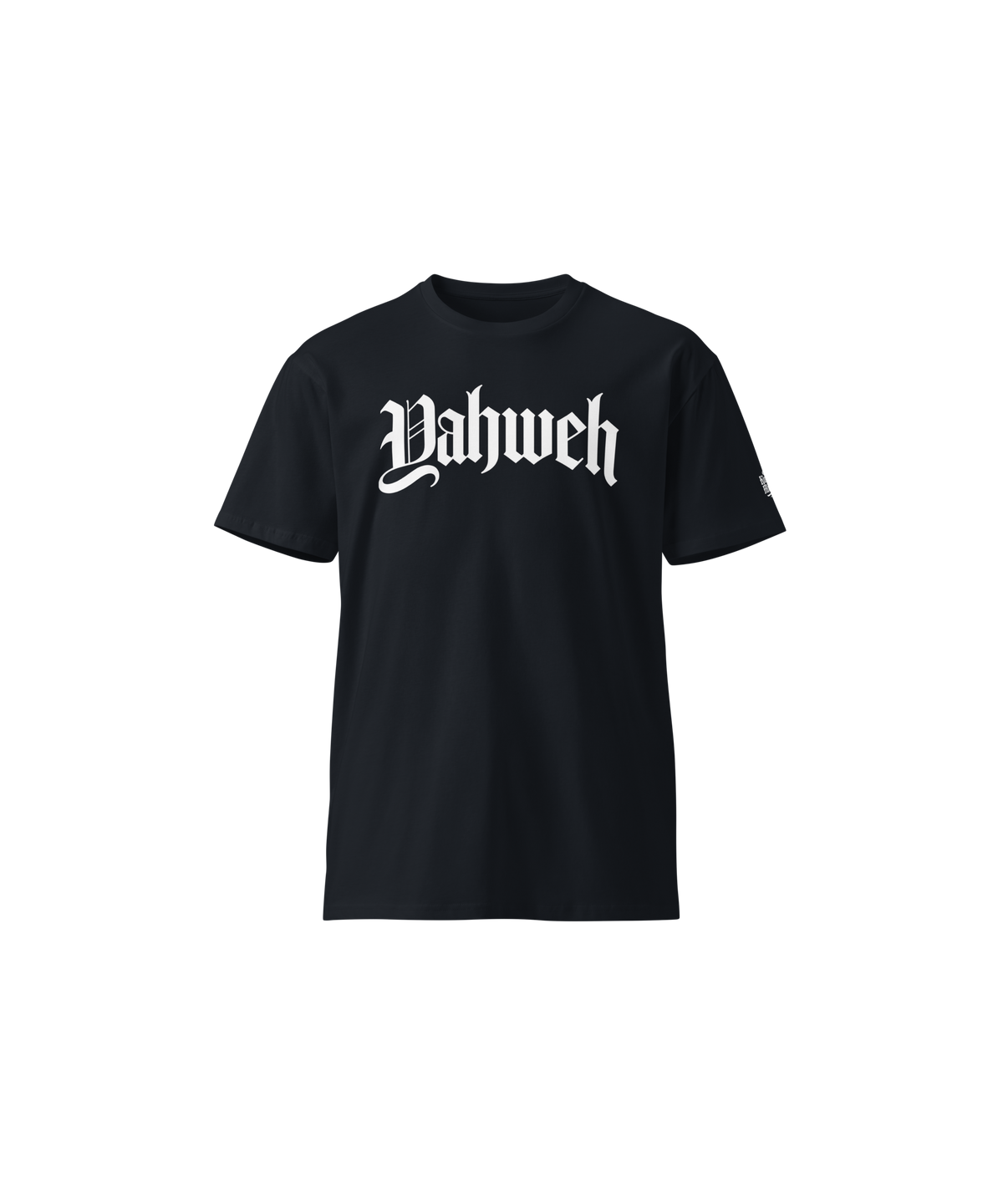 Yahweh Standard Tee — Classic Navy — Front