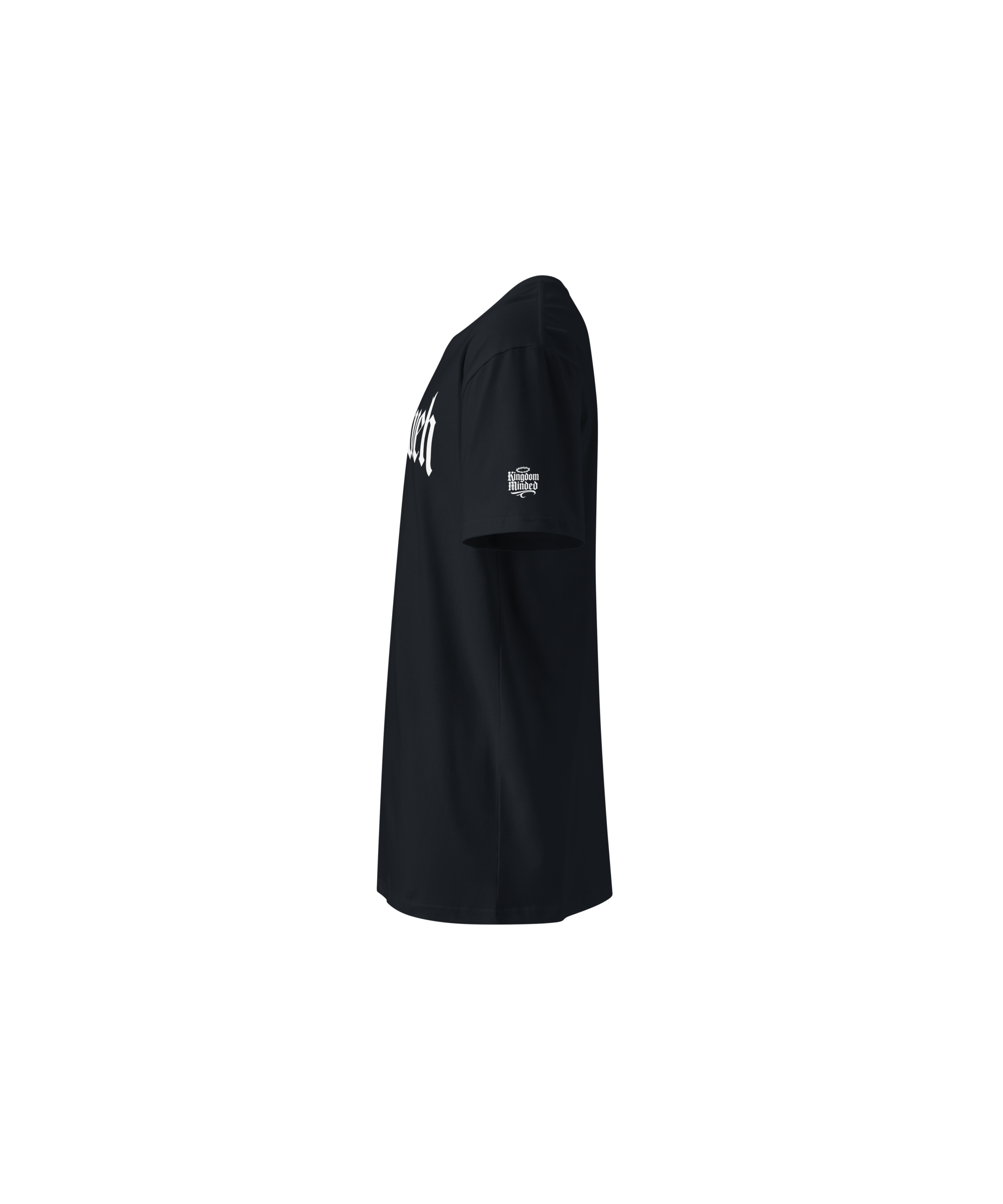 Yahweh Standard Tee — Classic Navy — Left