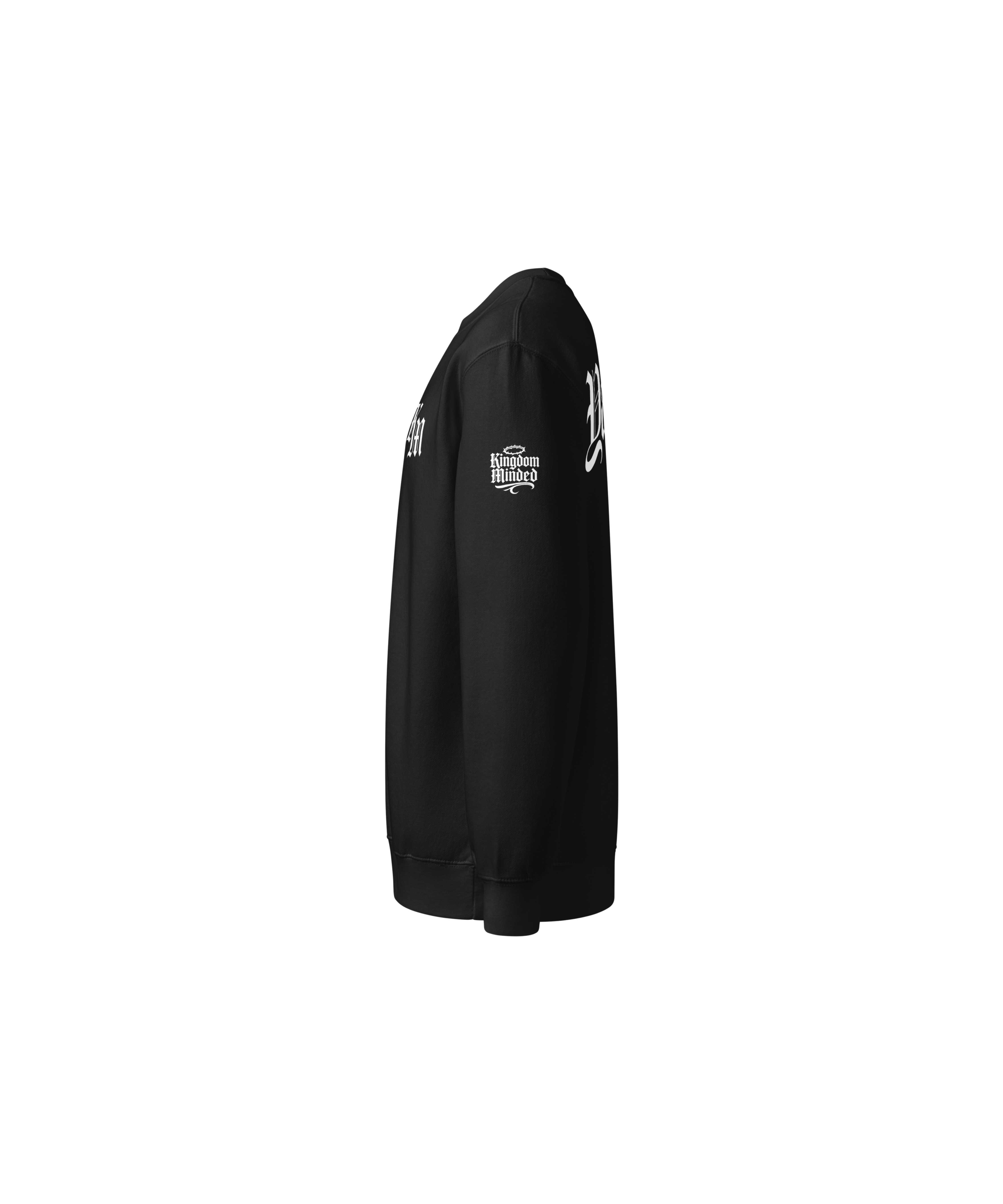Yahweh Premium Sweatshirt — Black — Left