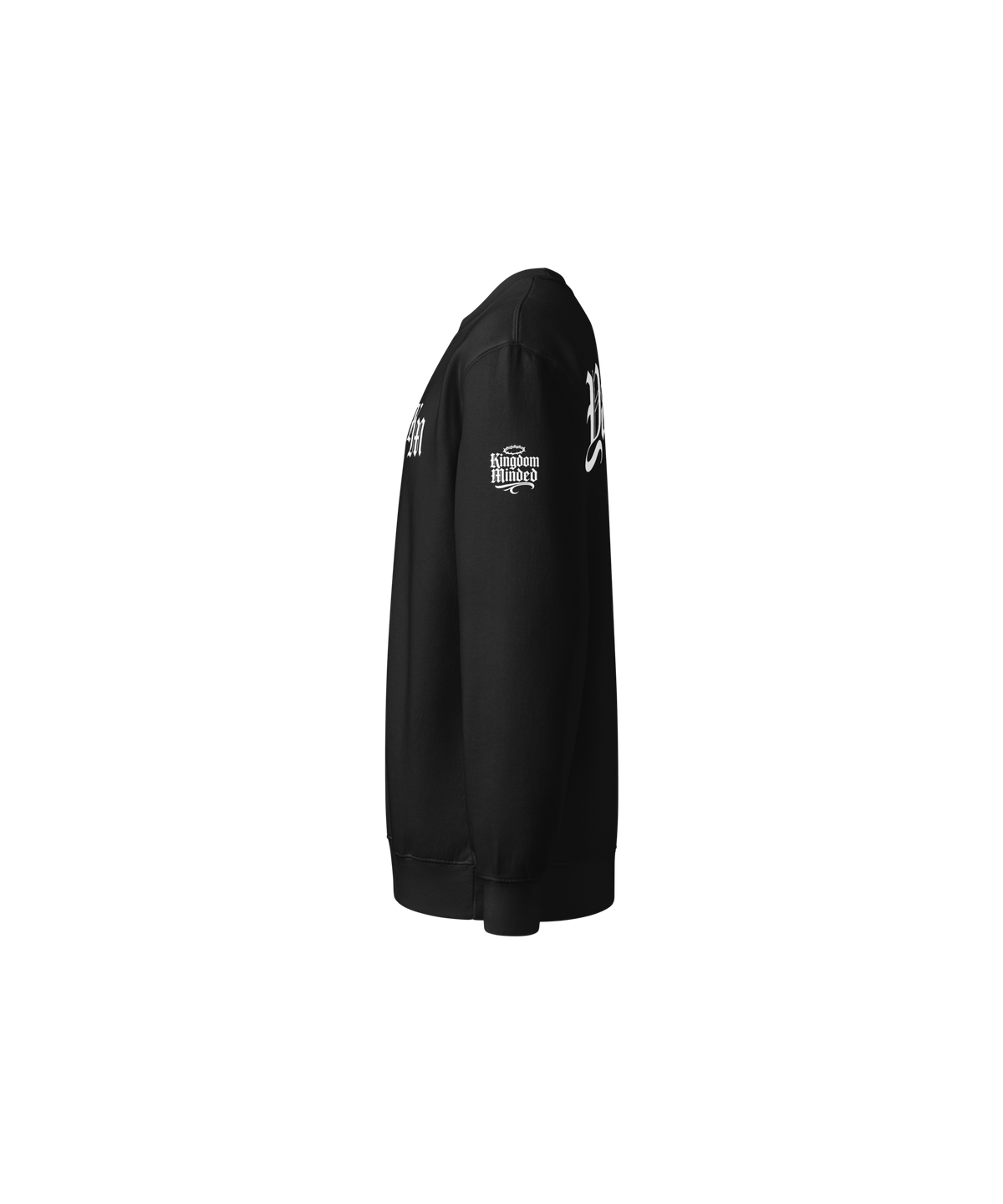 Yahweh Premium Sweatshirt — Black — Left