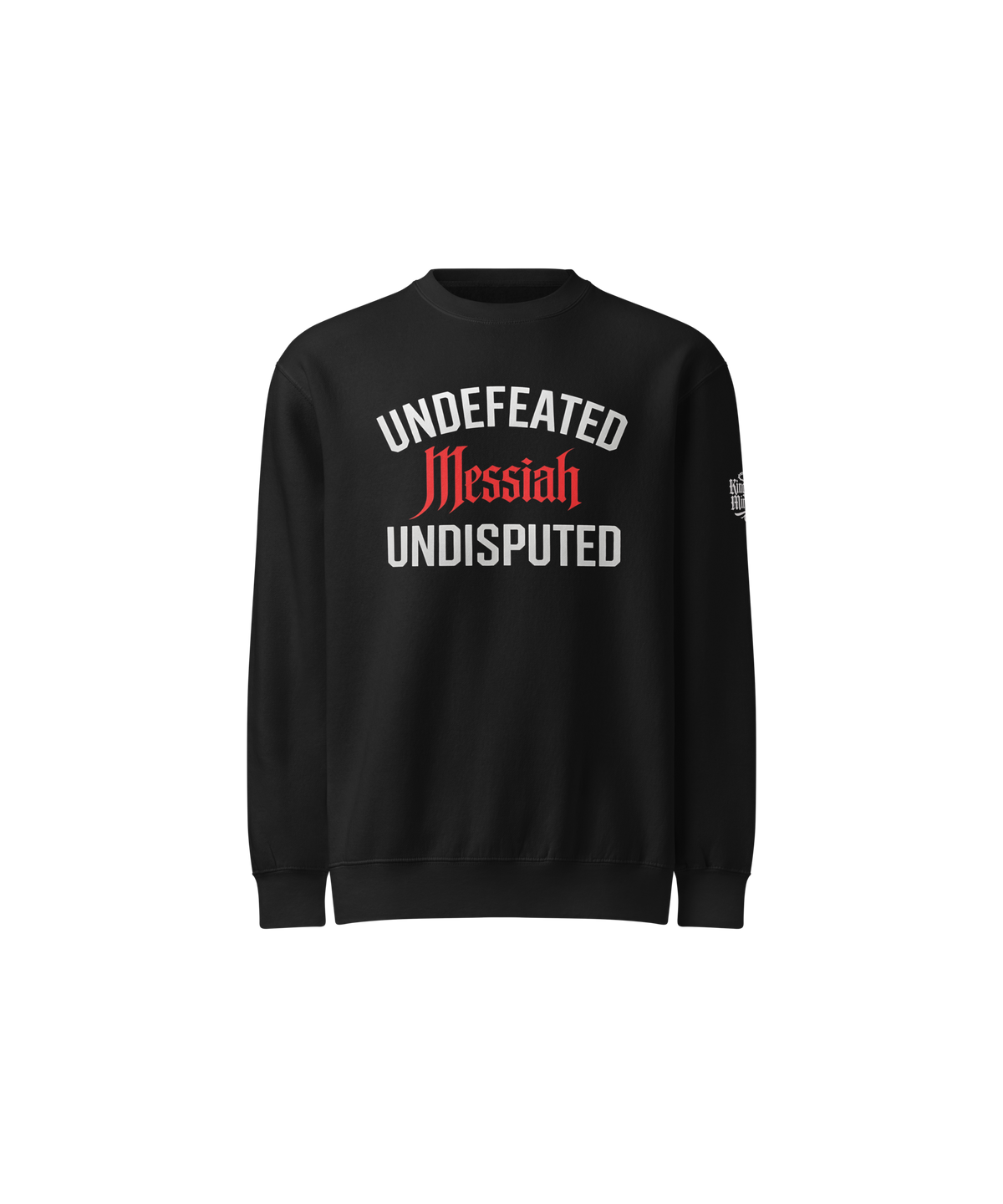 Undefeated. Undisputed. Standard Sweatshirt — Black — Front