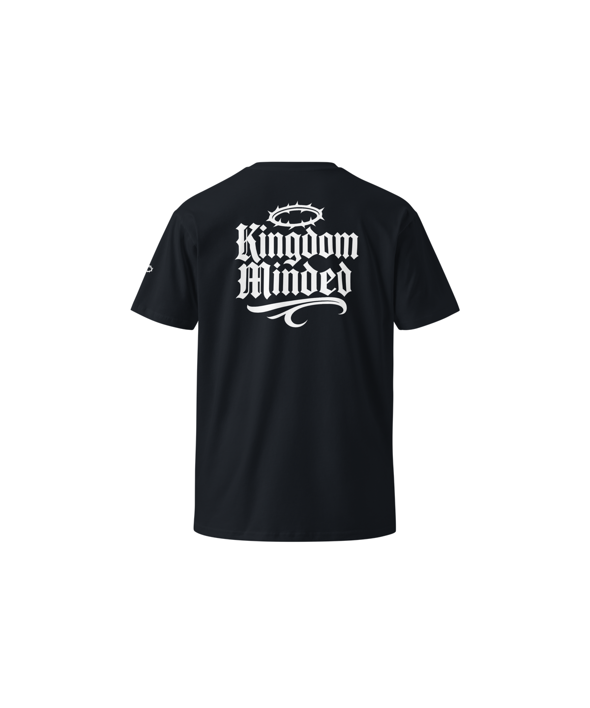 Kingdom Minded Premium Design Tee — Navy — Back