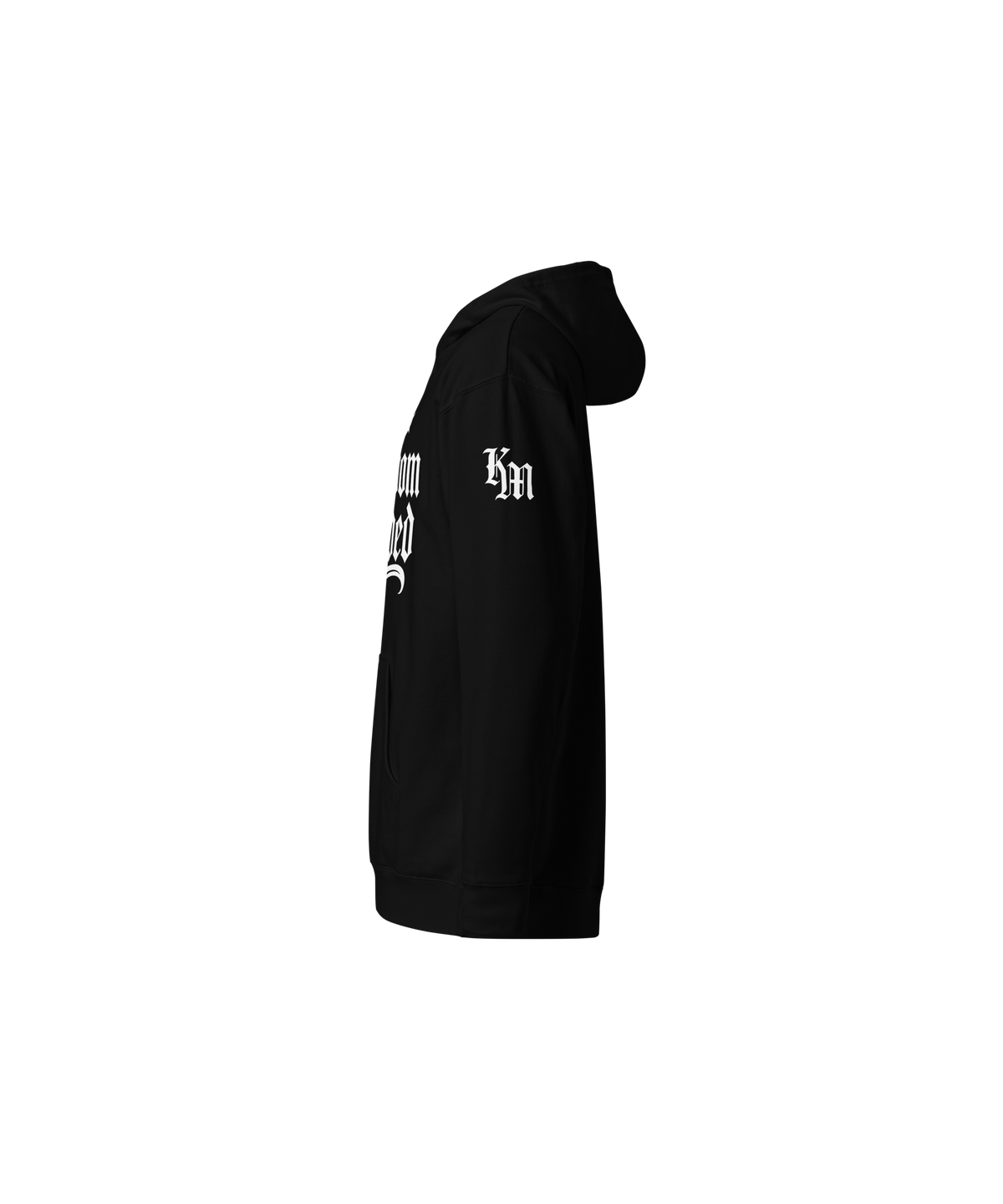 Kingdom Minded Standard Pullover Hoodie — Black — Left