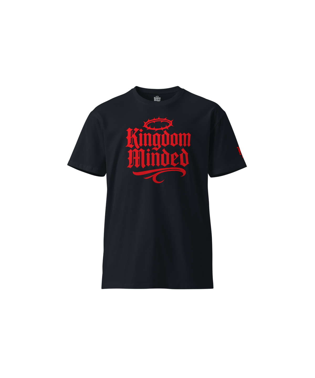 Kingdom Minded Standard Tee — Black — Front