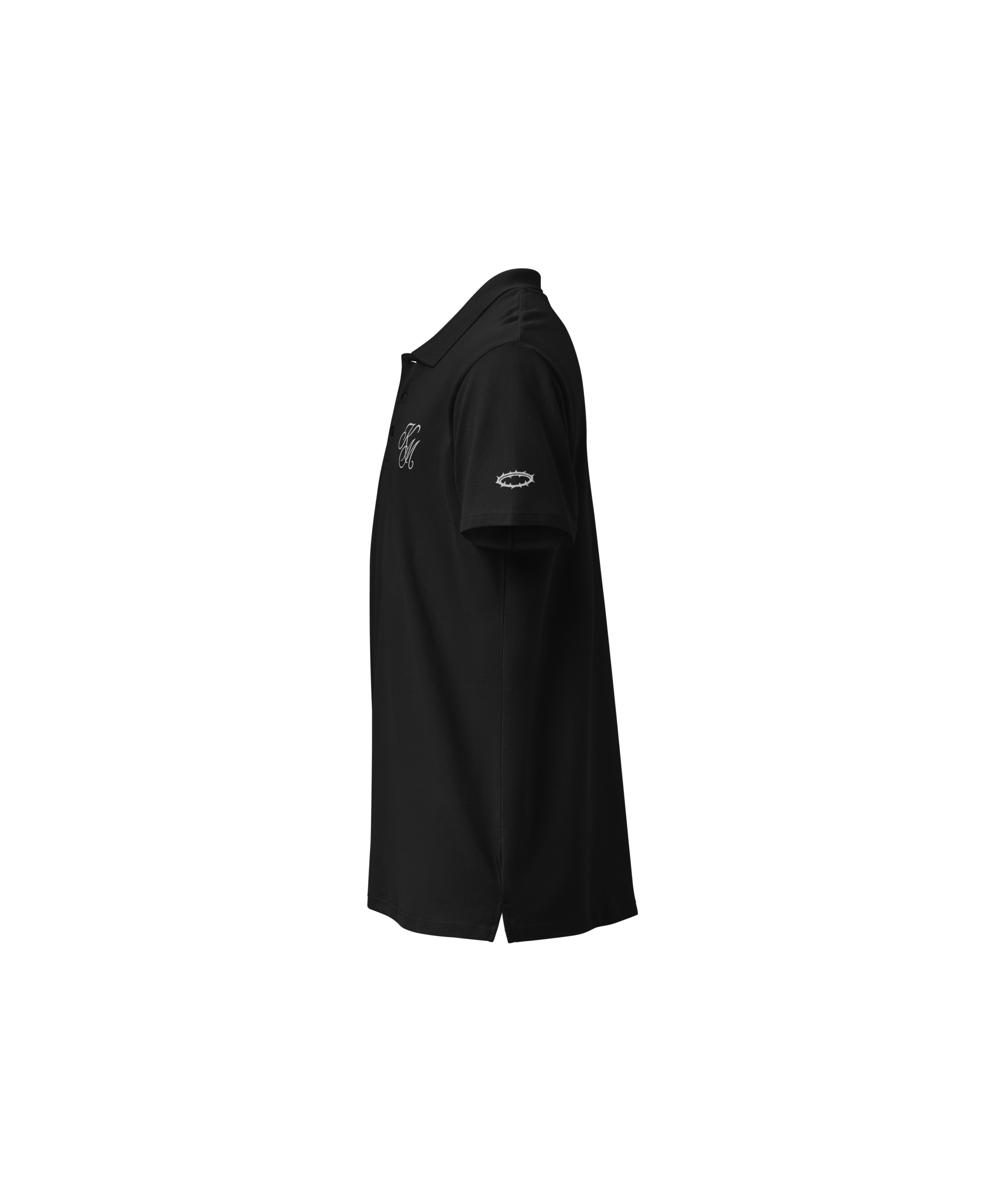Kingdom Minded Signature Polo — Black — Left