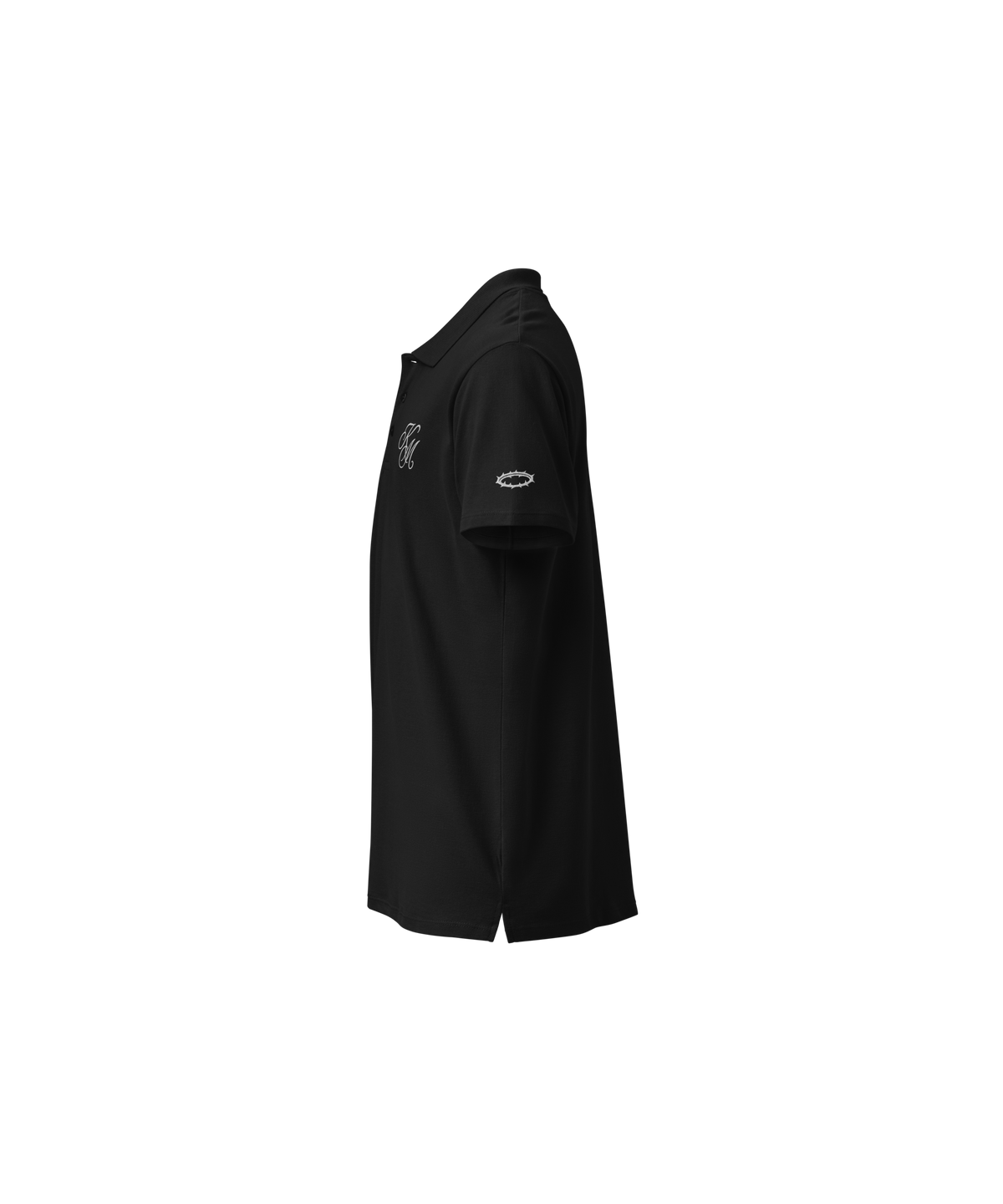 Kingdom Minded Signature Polo — Black — Left