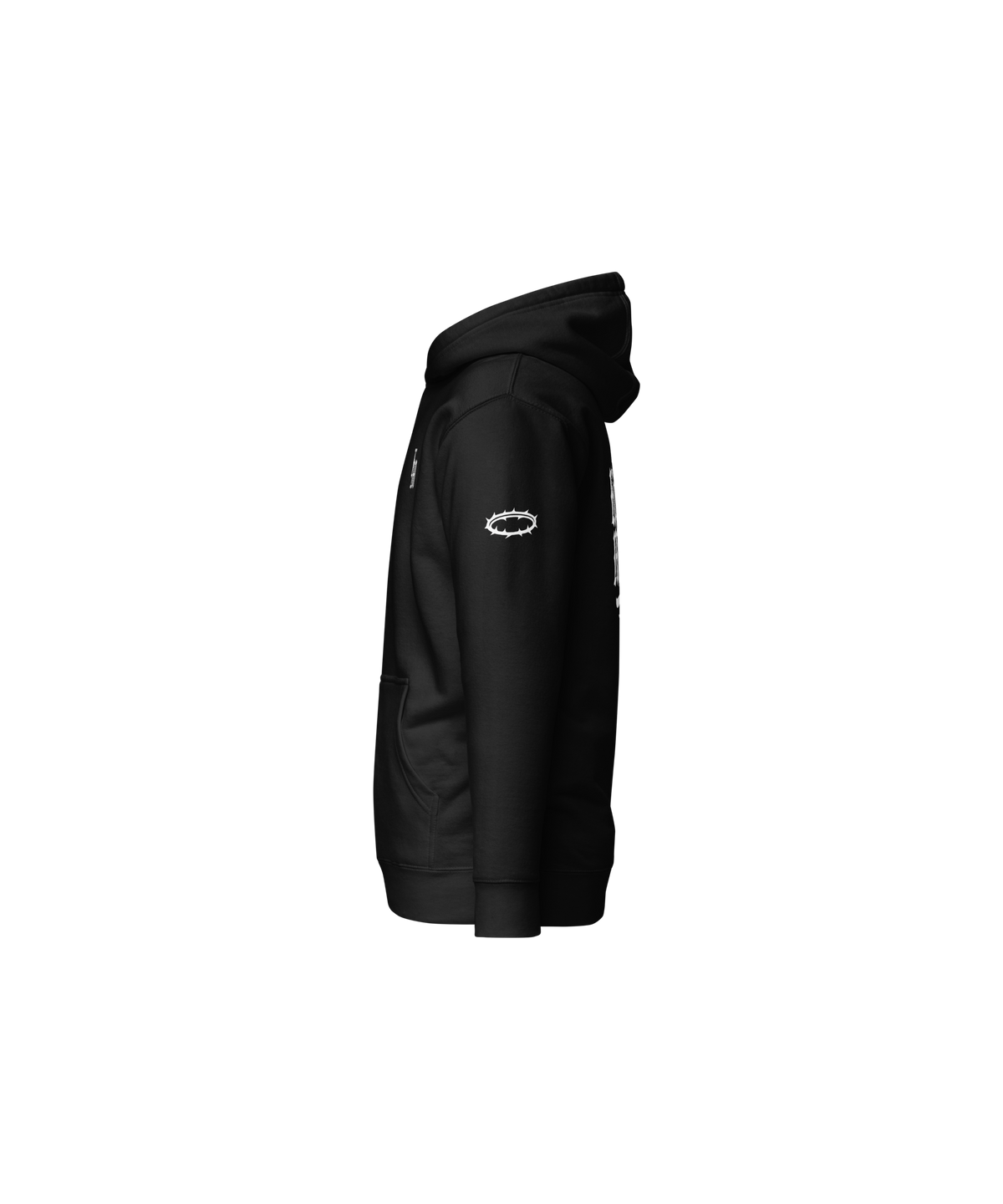 Kingdom Minded Premium Pullover Hoodie — Black — Left