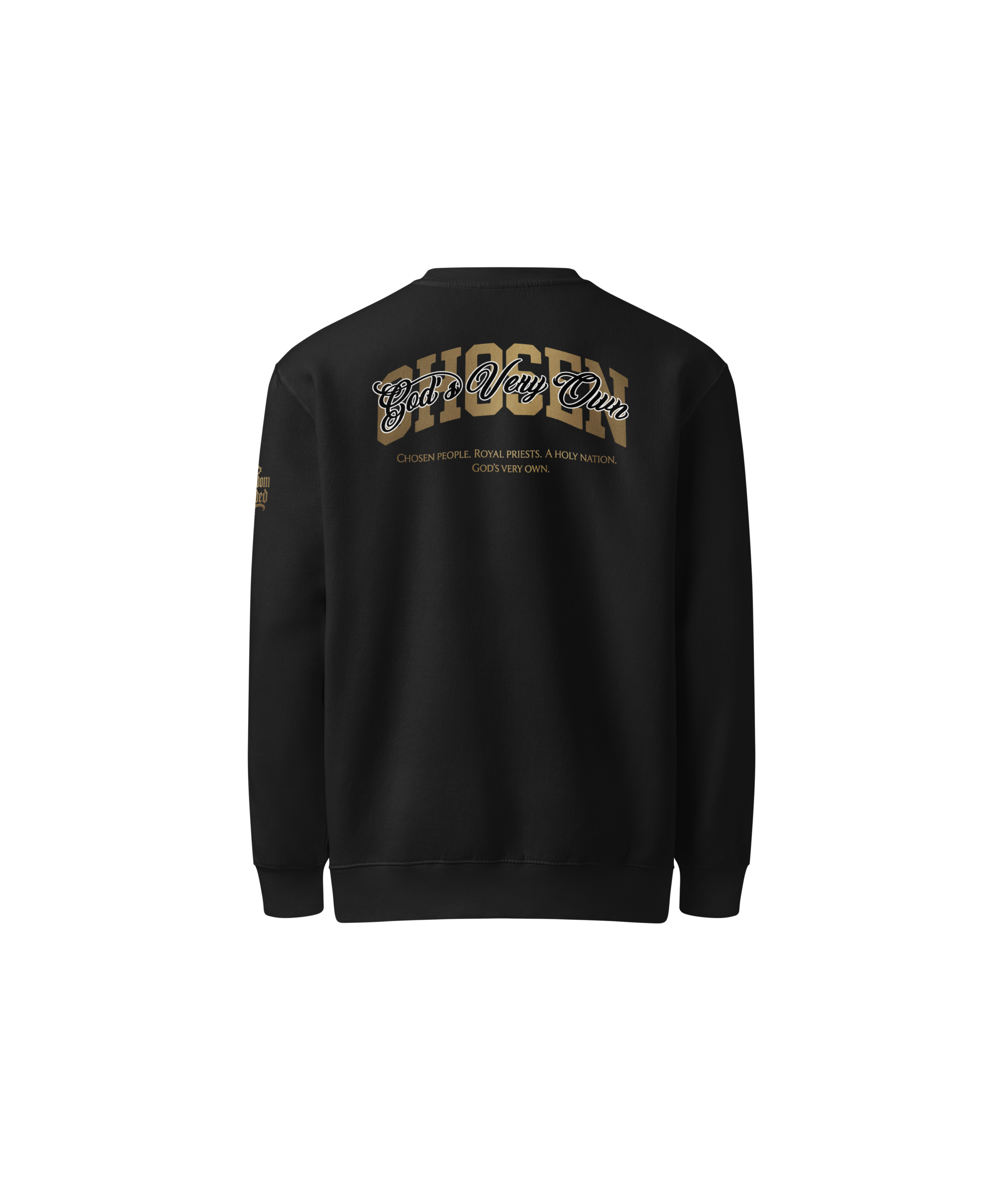 Chosen Premium Sweatshirt — Black — Back