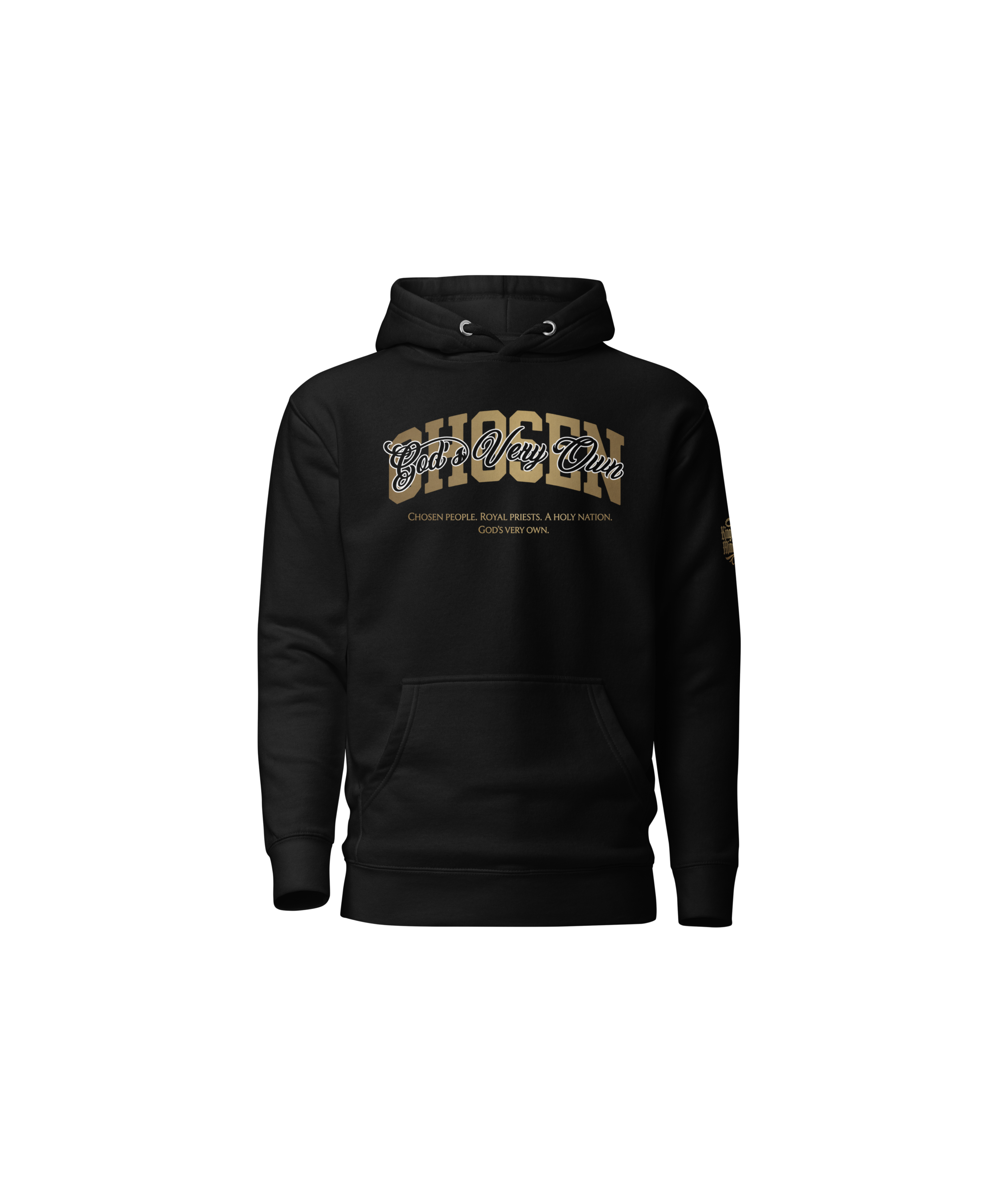 Chosen Standard Pullover Hoodie — Black — Front