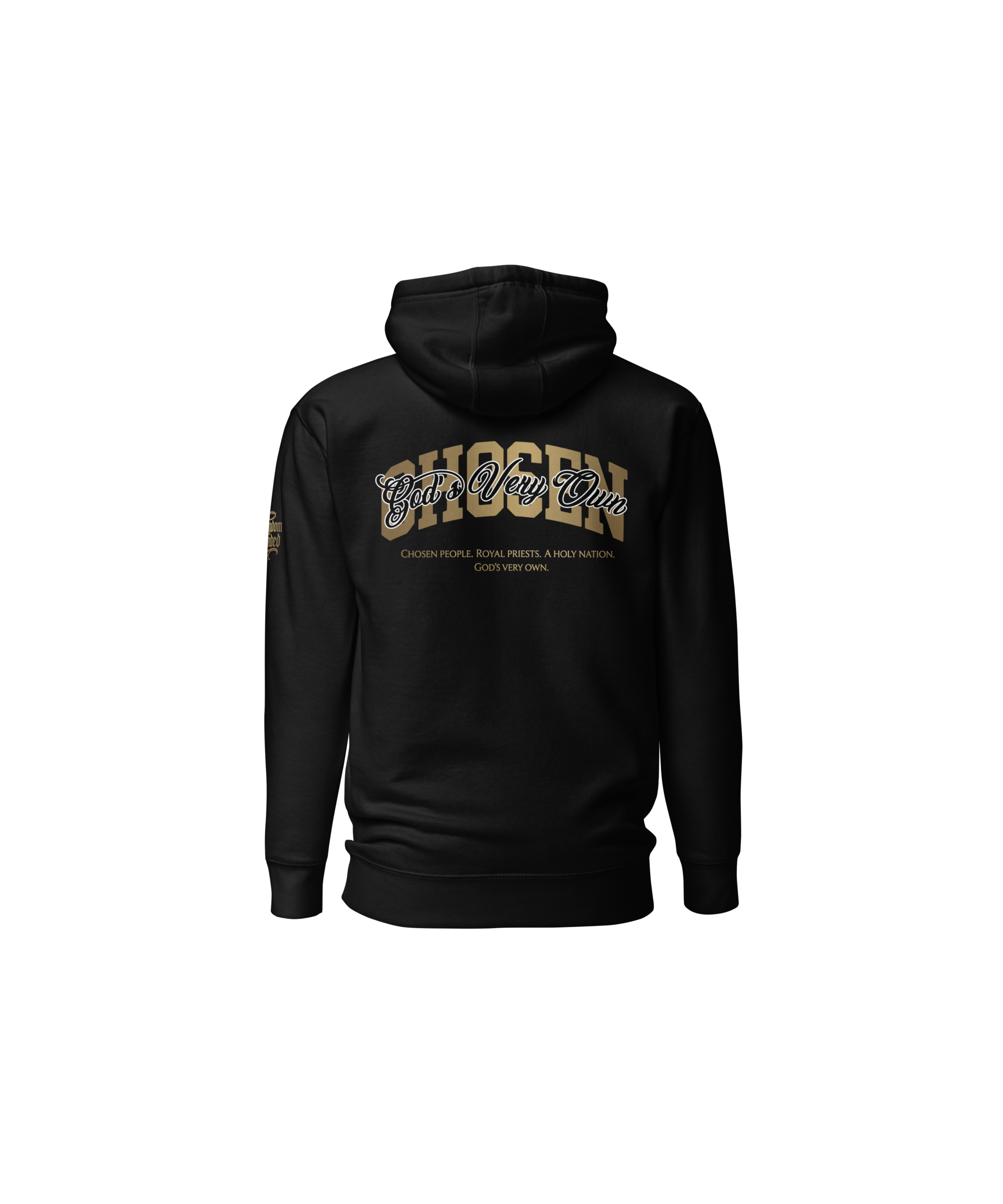 Chosen Premium Pullover Hoodie — Black — Back