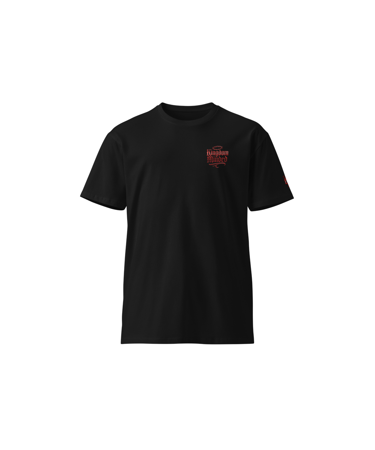 Redeemed Premium Tee — Black — Front