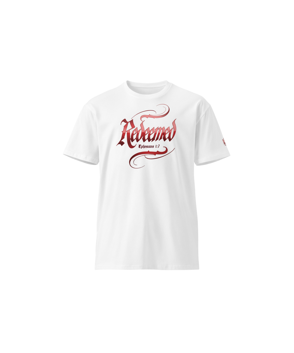 Redeemed Standard Tee — White — Front
