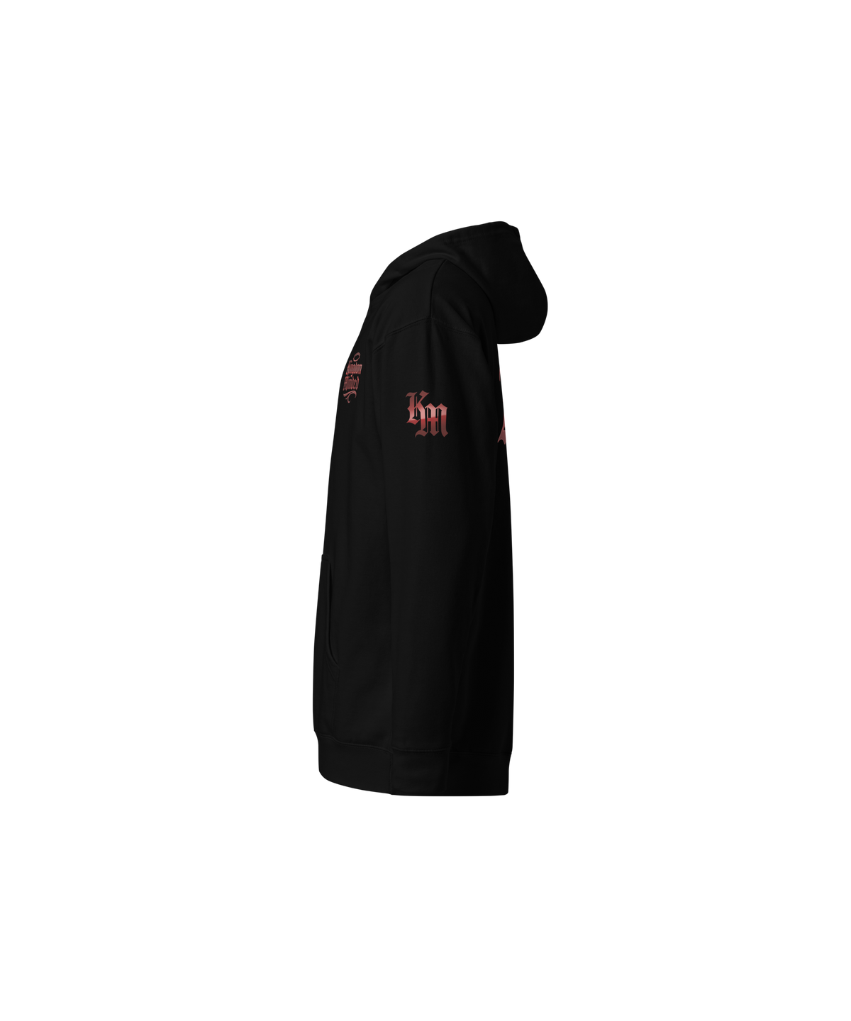 Redeemed Premium Pullover Hoodie — Black — Left