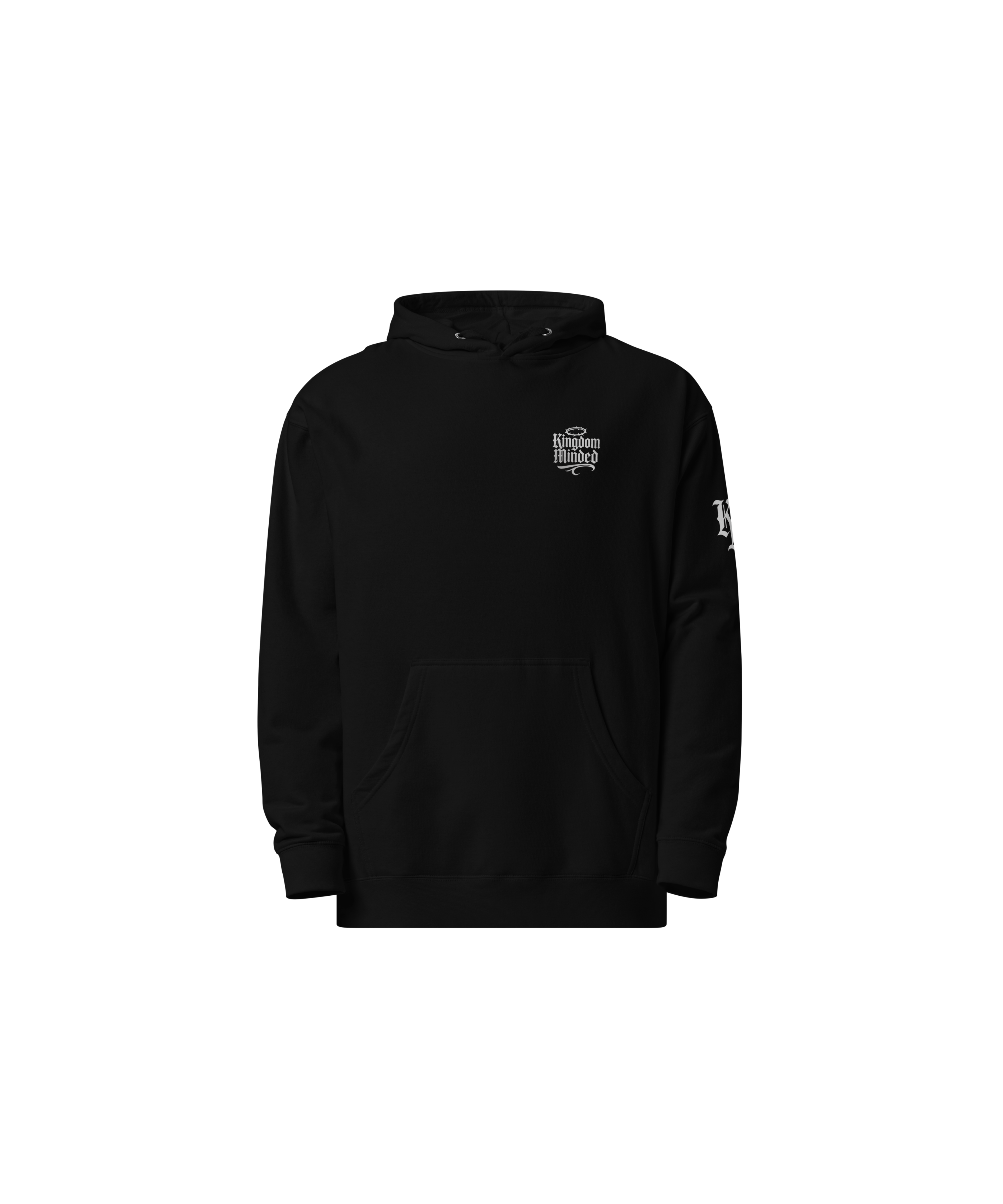 Redeemed Standard Pullover Hoodie — Black — Front