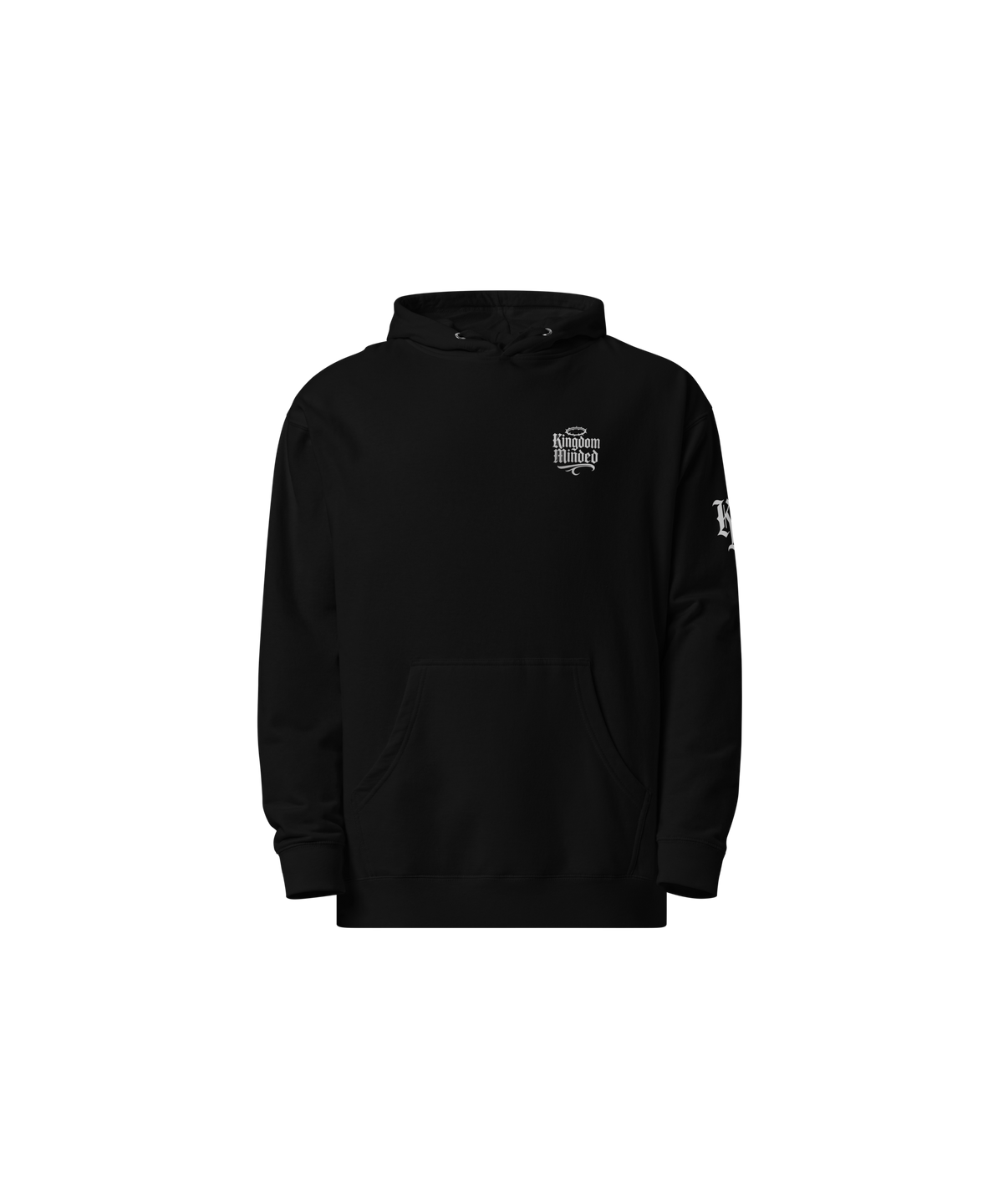 Redeemed Standard Pullover Hoodie — Black — Front
