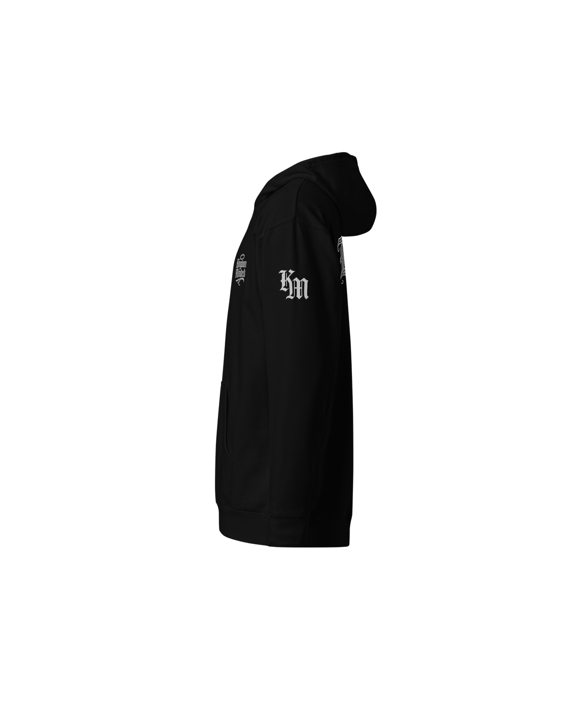 Redeemed Standard Pullover Hoodie — Black — Left