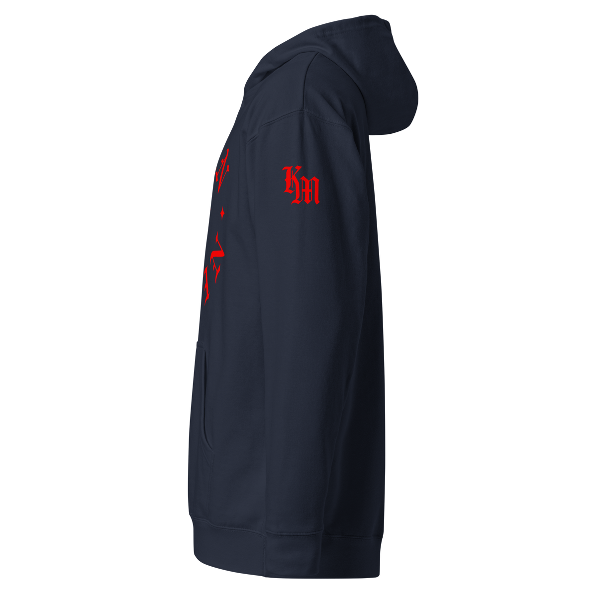 Born Again Standard Pullover Hoodie — Classic Navy — Left