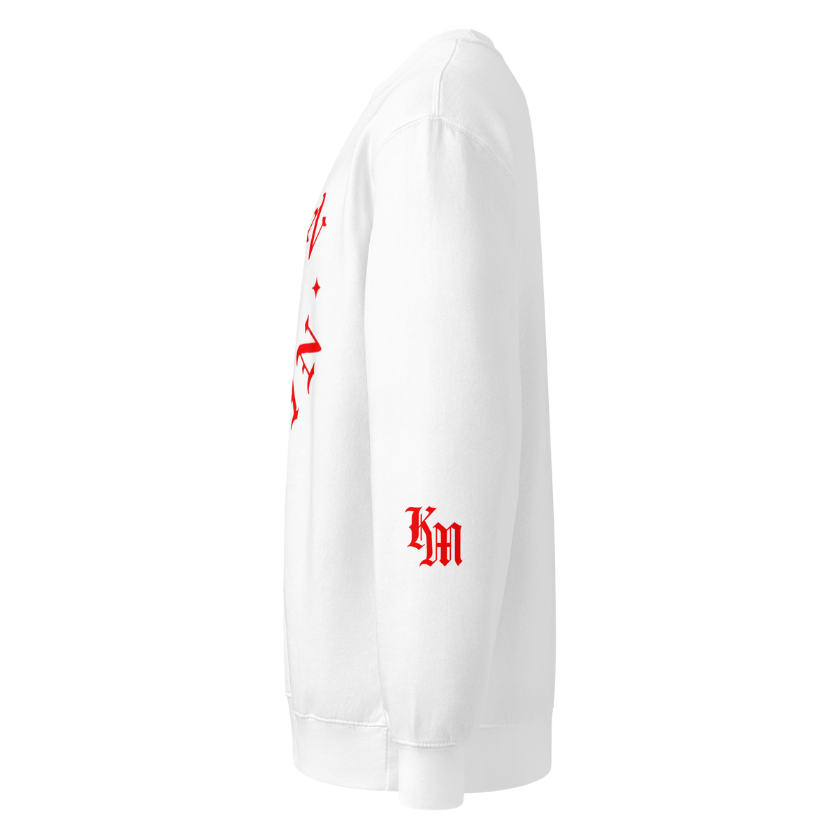 Born Again Standard Sweatshirt — White — Left