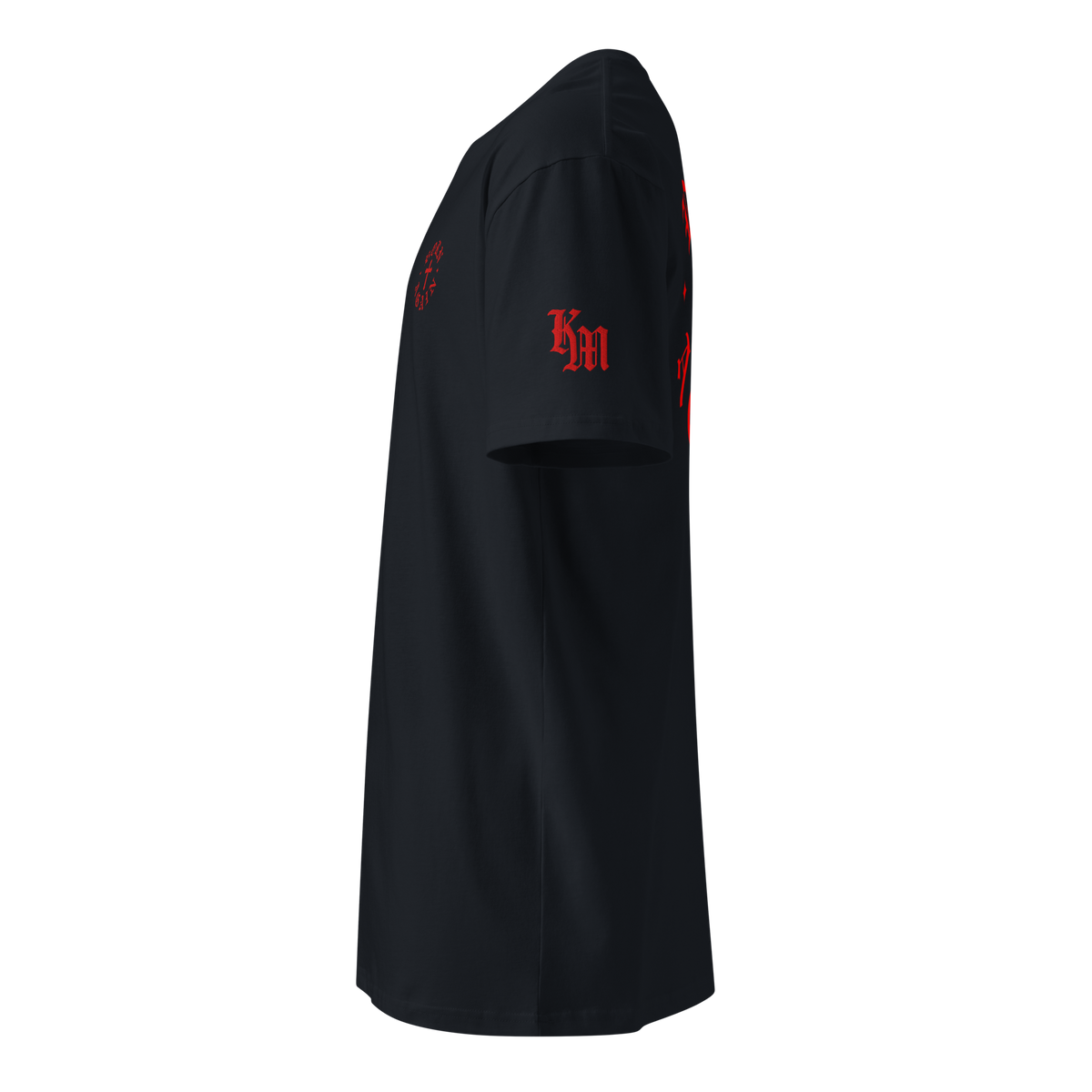 Born Again Premium Tee — Classic Navy — Left