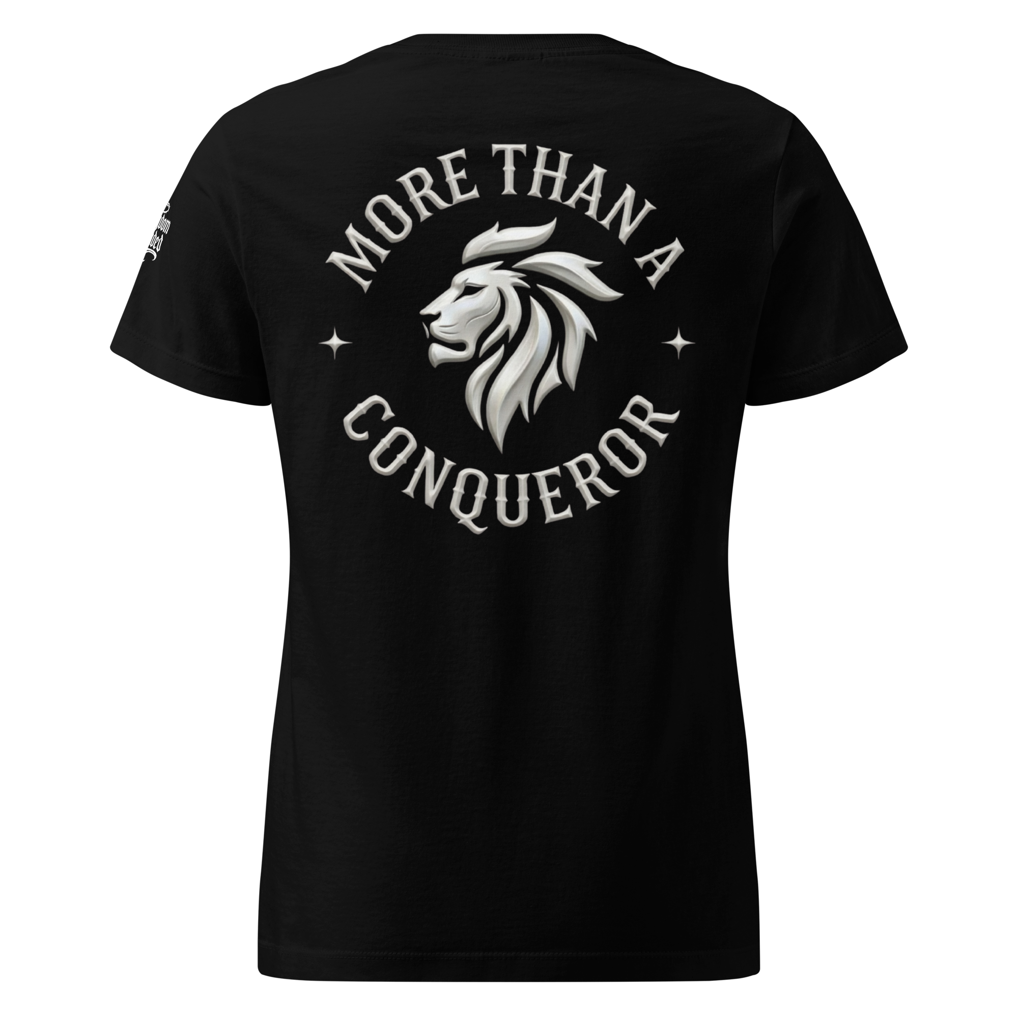 Conqueror Premium Women's Tee — Black — Back