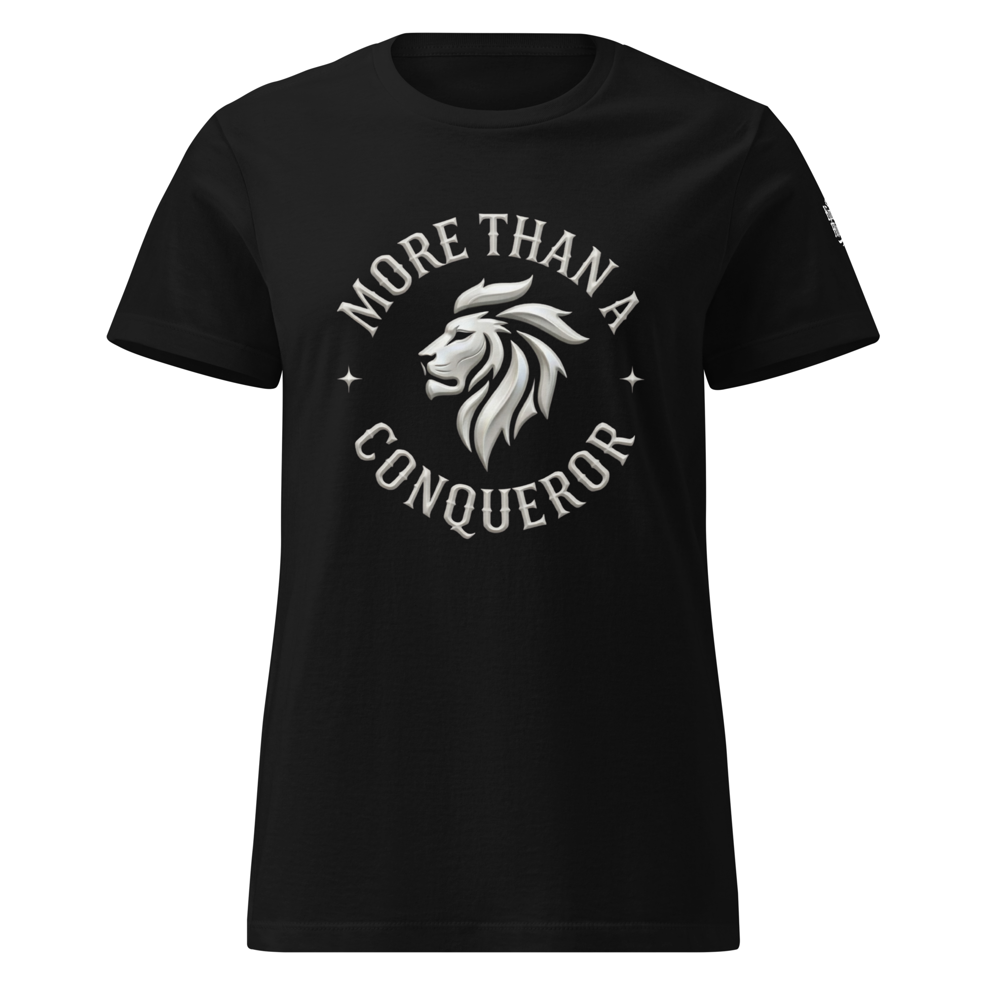 Conqueror Women's Tee — Black — Front