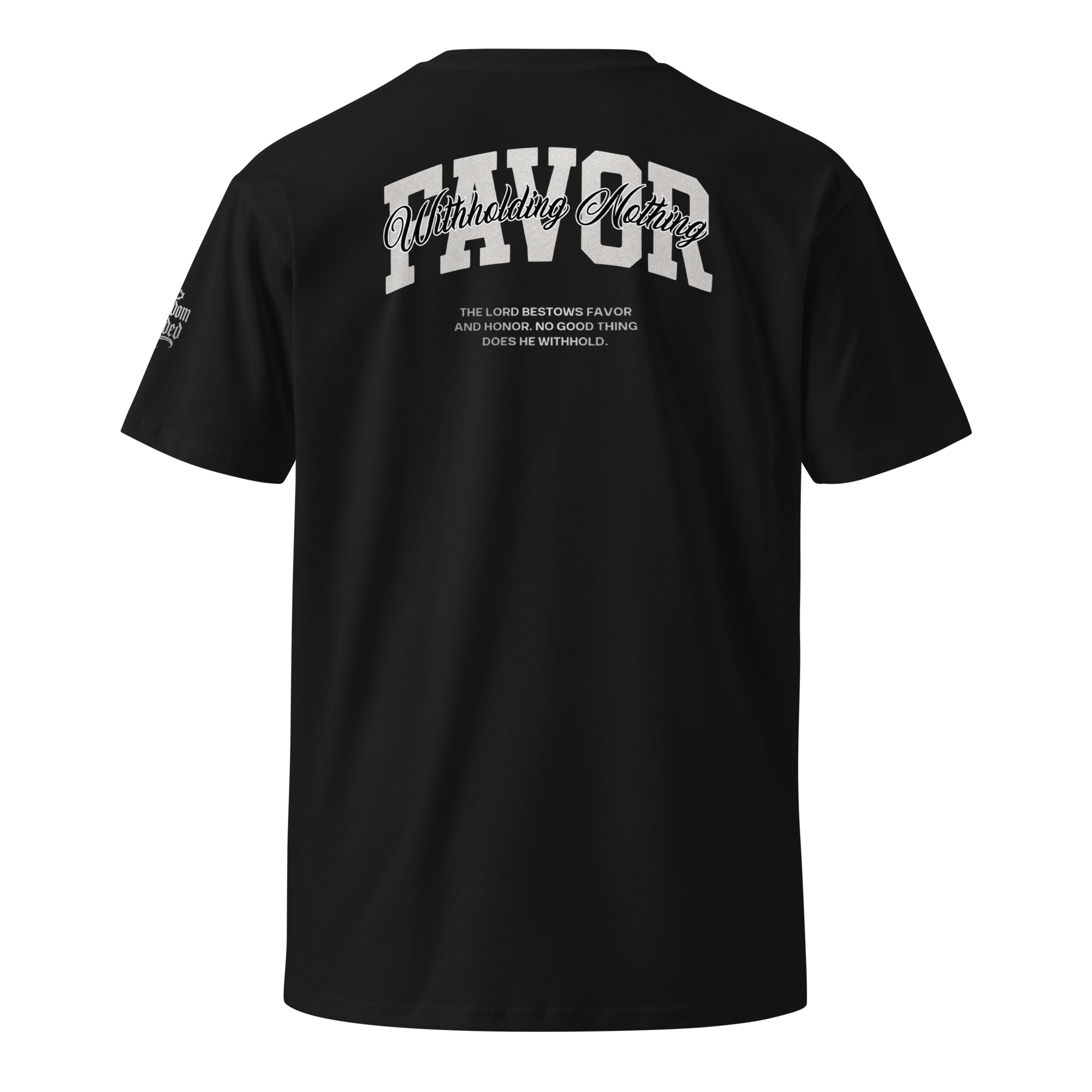 Favor Premium Tee — Black — Back