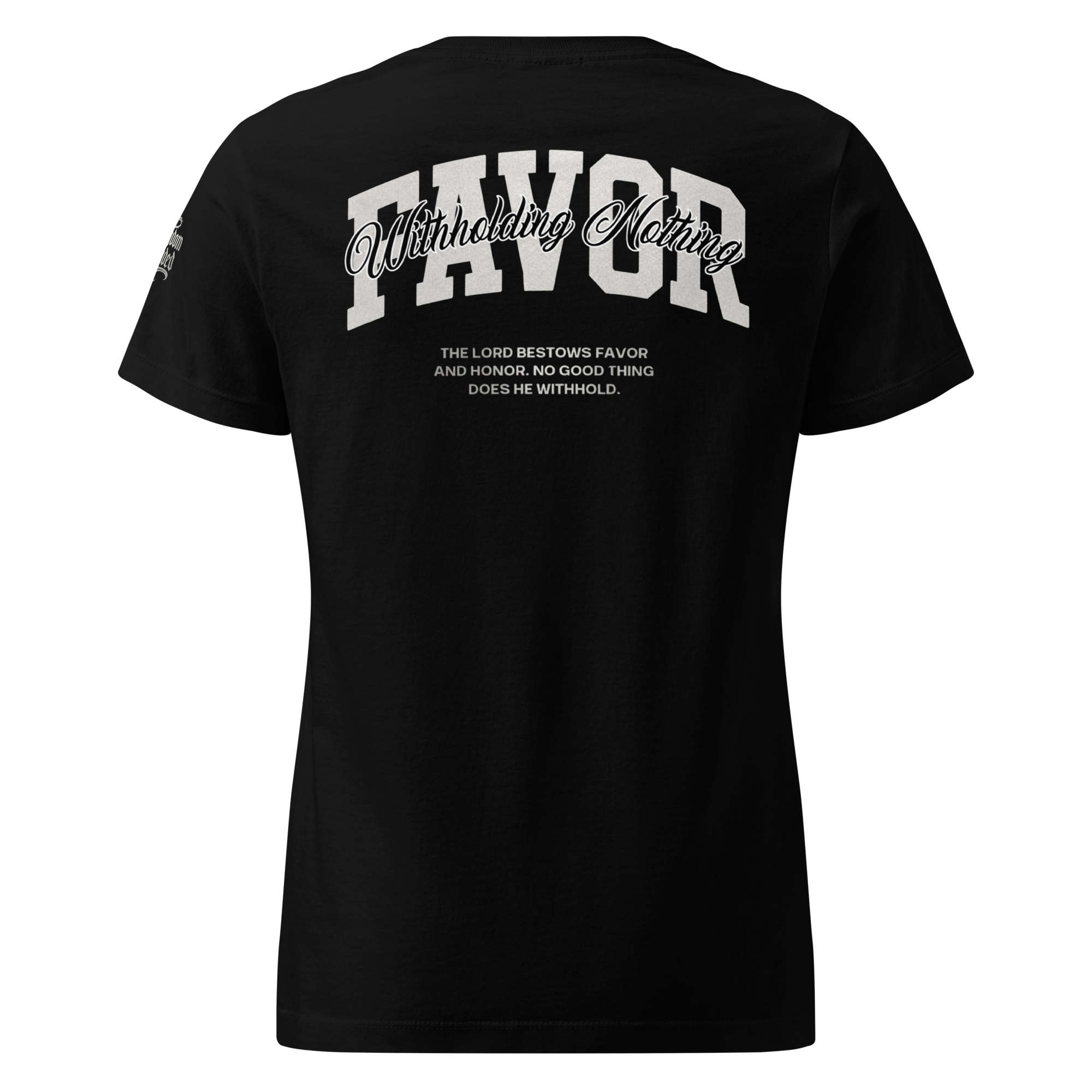 Favor Premium Women's Tee — Black — Back