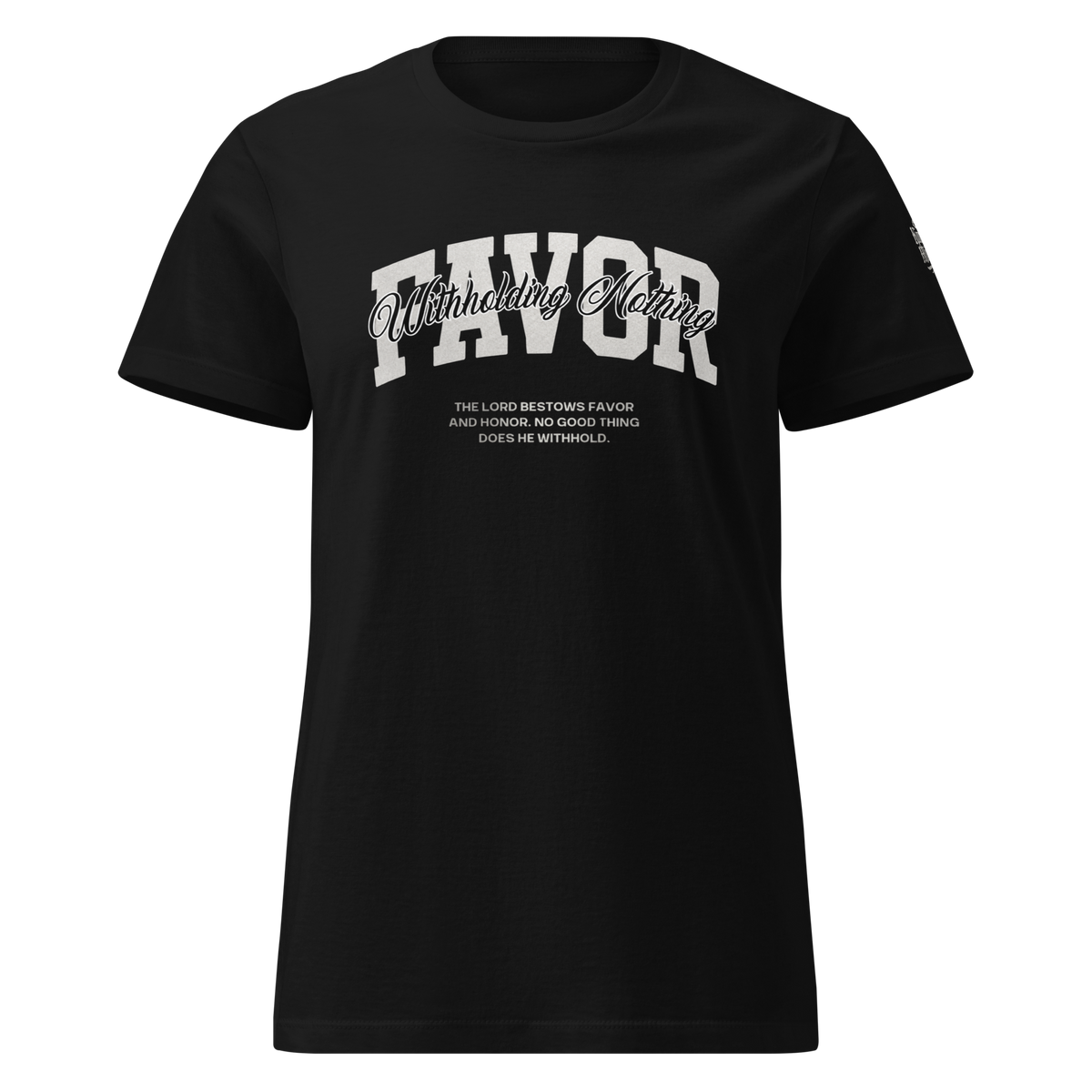 Favor Women's Tee — Black — Front