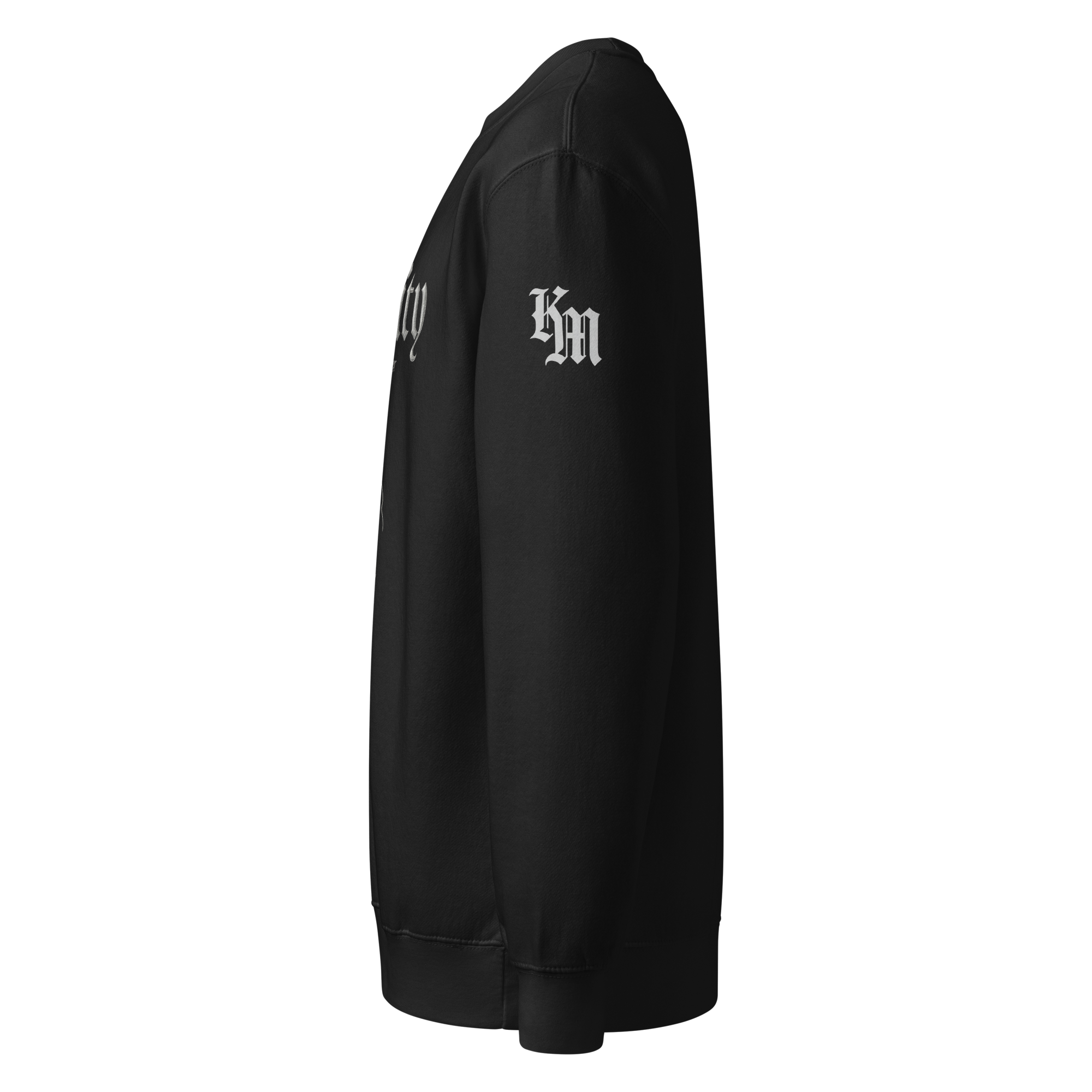 Humility Sweatshirt — black — Left