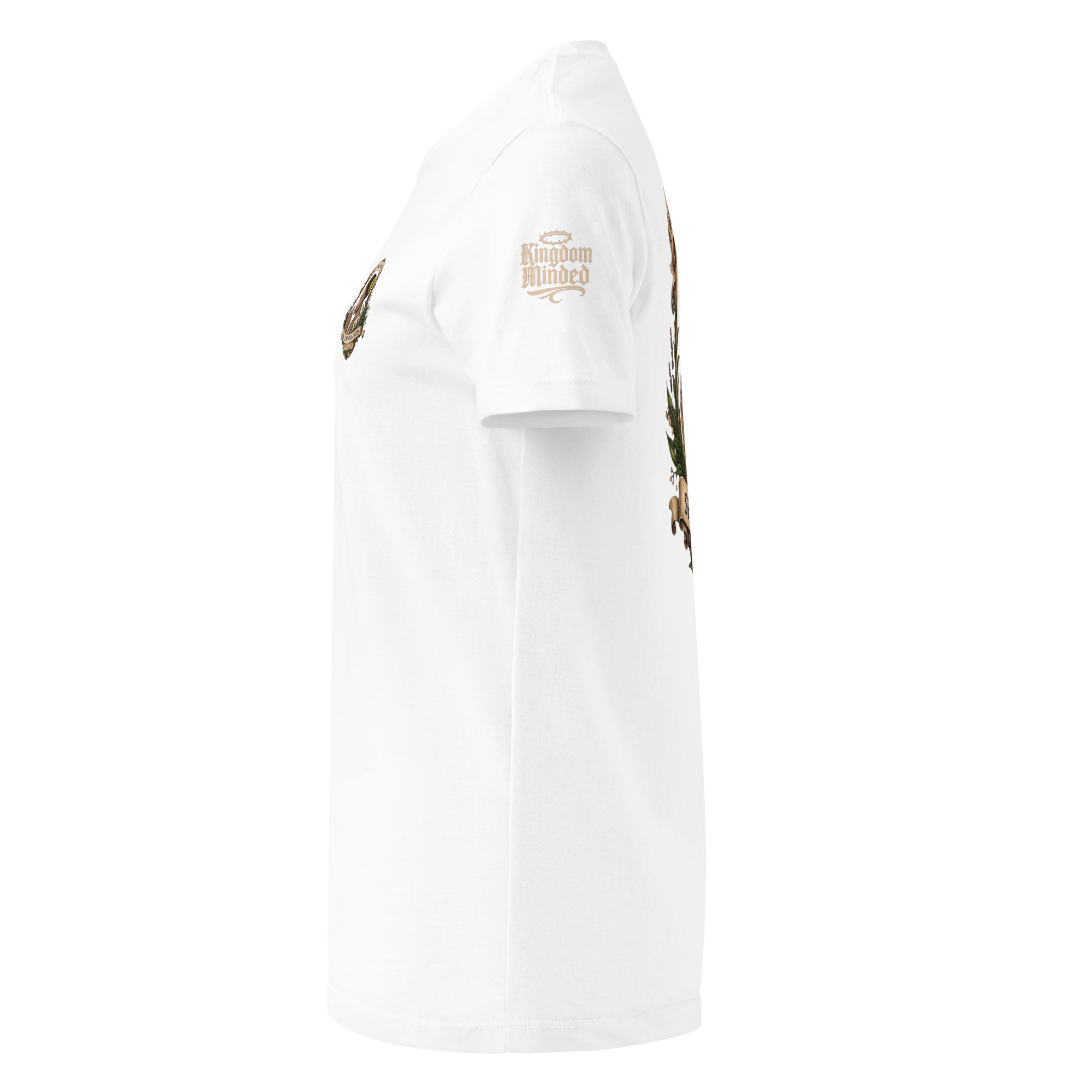 Shall Be Praised Premium Women's Tee — White — Left
