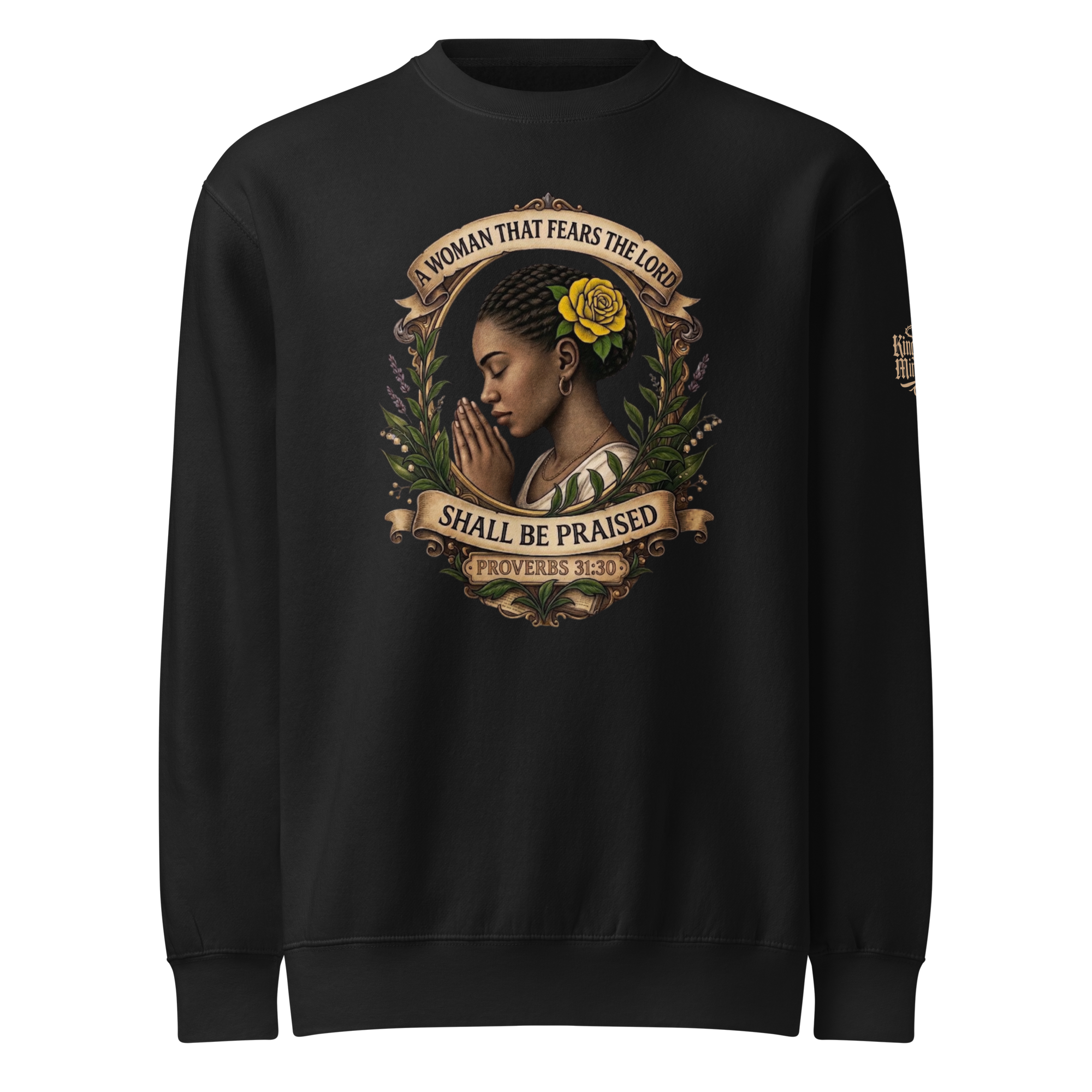 Shall Be Praised Sweatshirt — black — Front