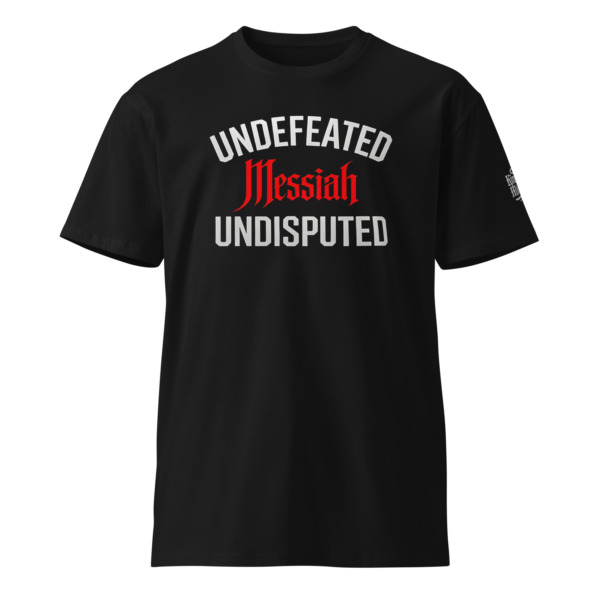 Undefeated. Undisputed. Tee — Black — Front