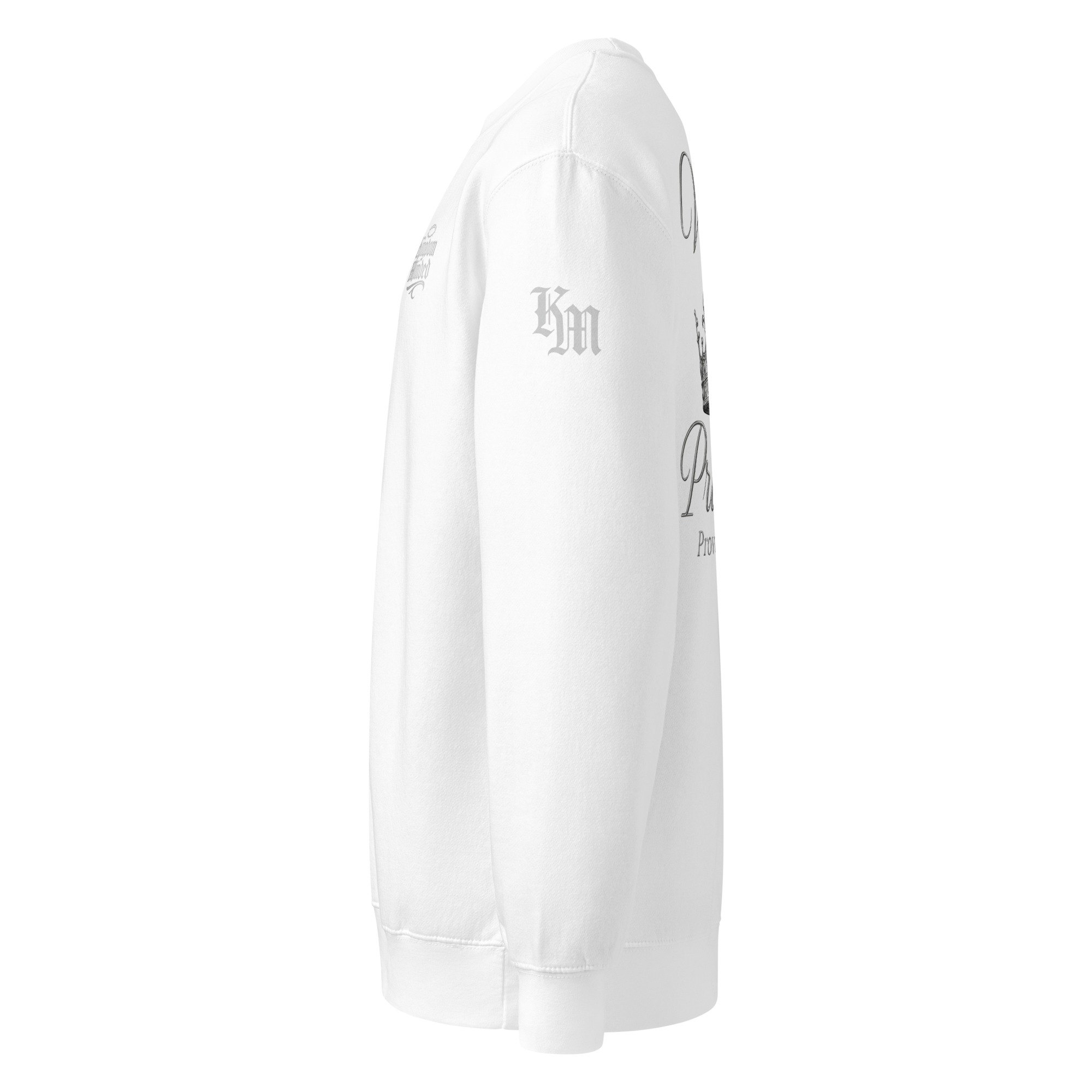 Virtuous Woman Premium Sweatshirt — white — Left