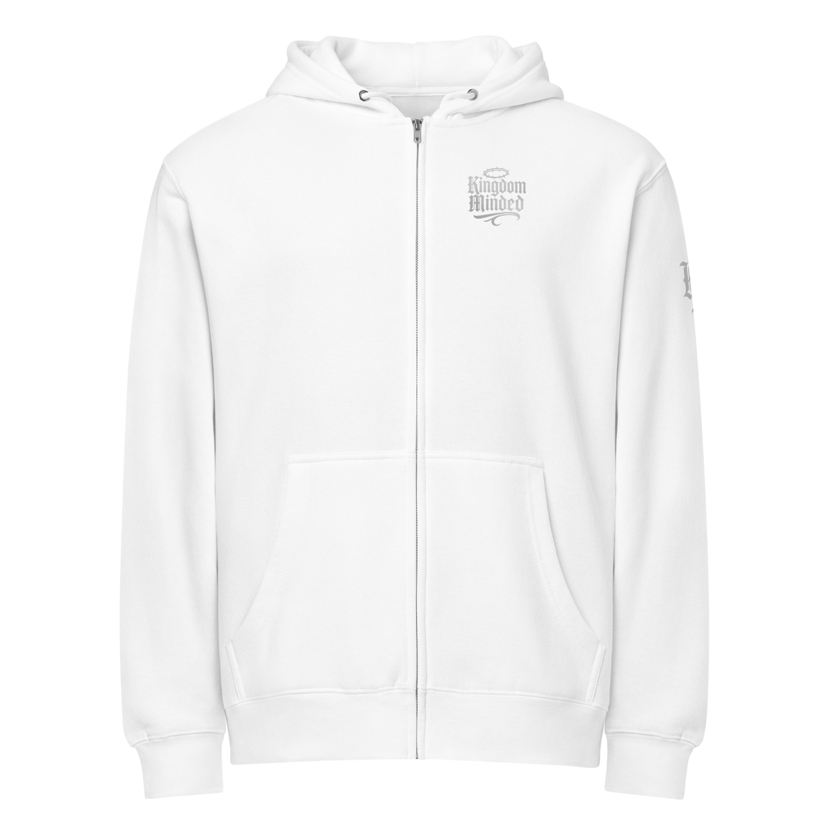 Virtuous Woman Premium Zip Hoodie — white — Front
