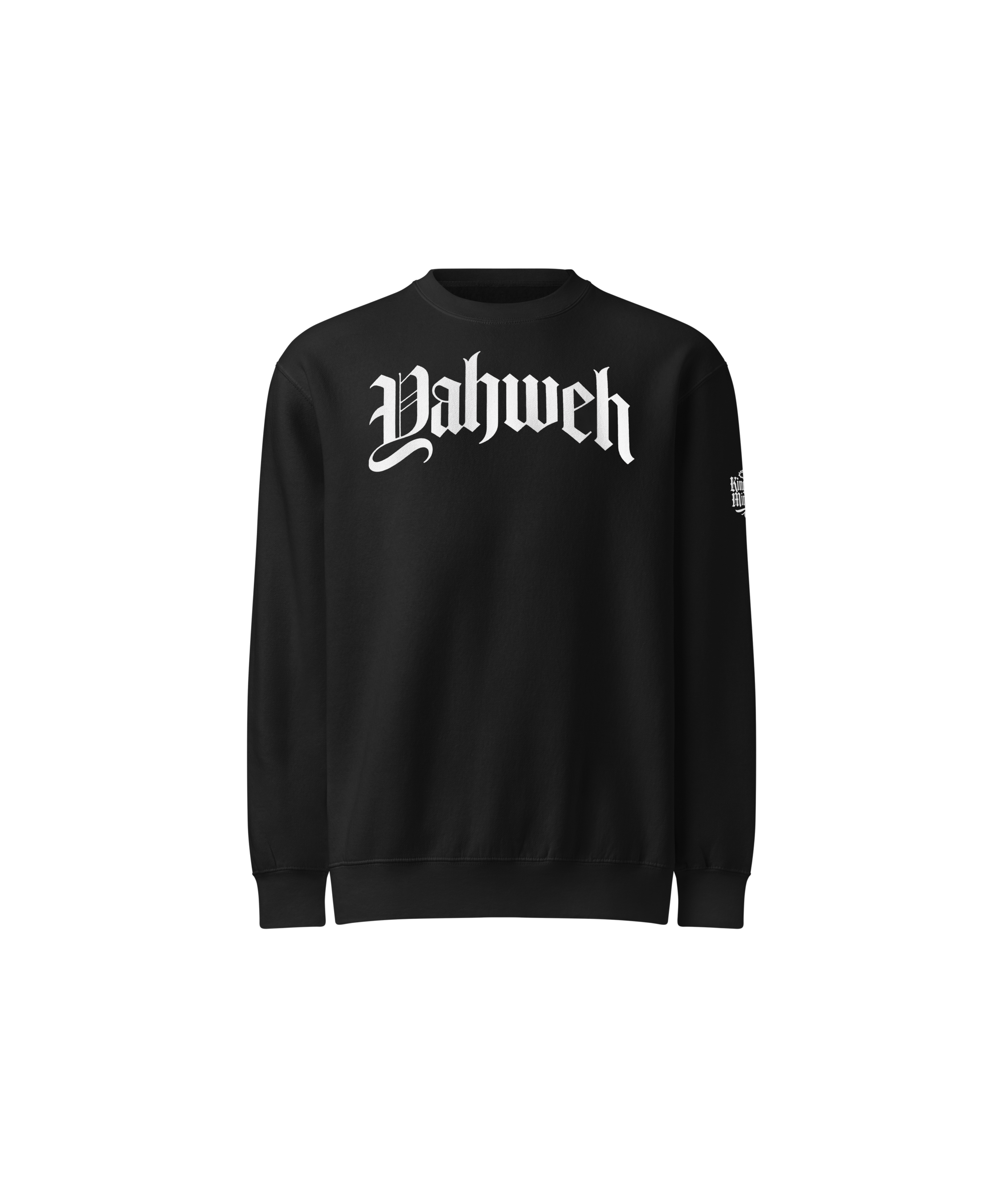 Yahweh Standard Sweatshirt — black — Front