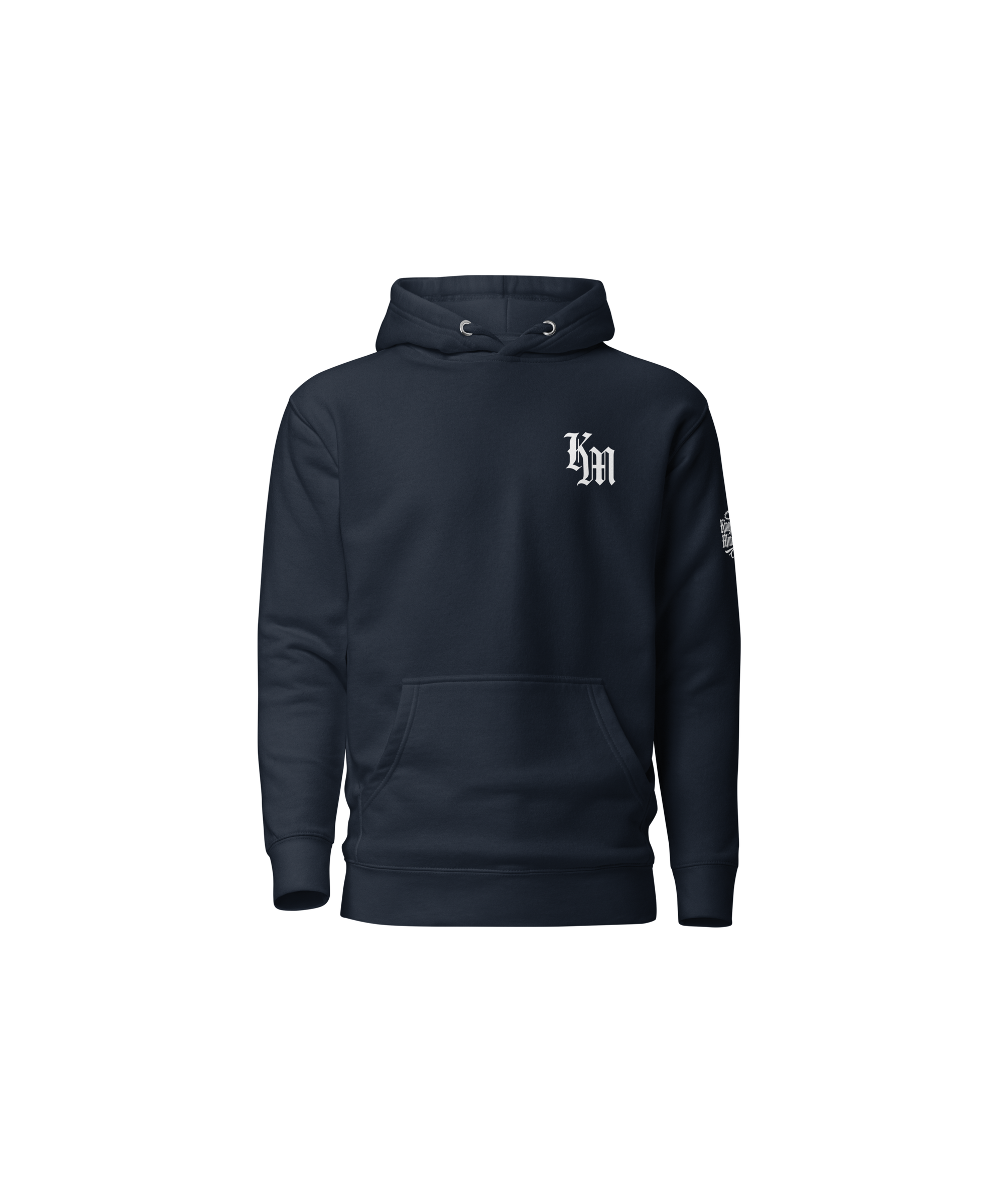 Yahweh Premium Pullover Hoodie — Classic Navy — Front
