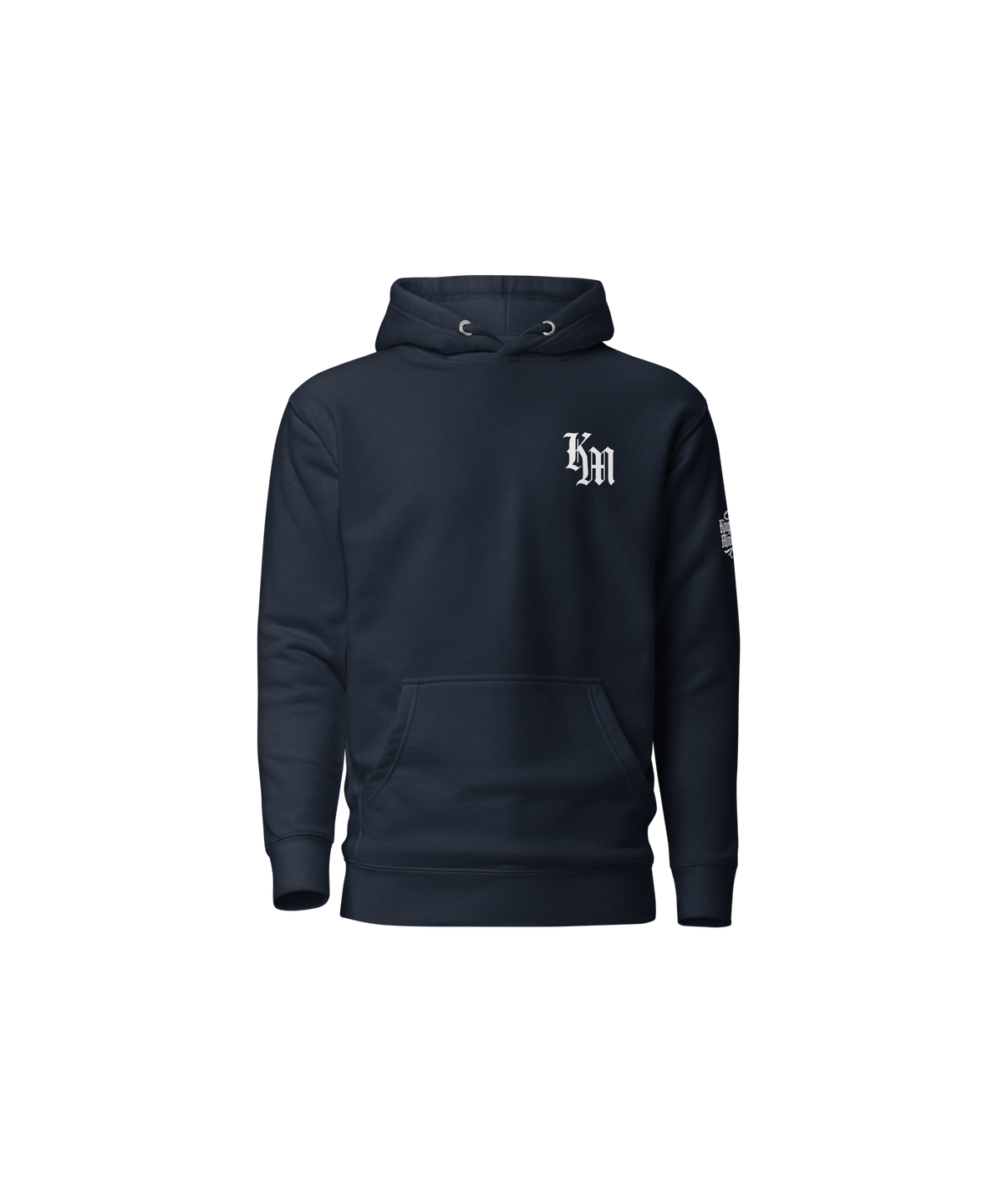 Yahweh Premium Pullover Hoodie — Classic Navy — Front
