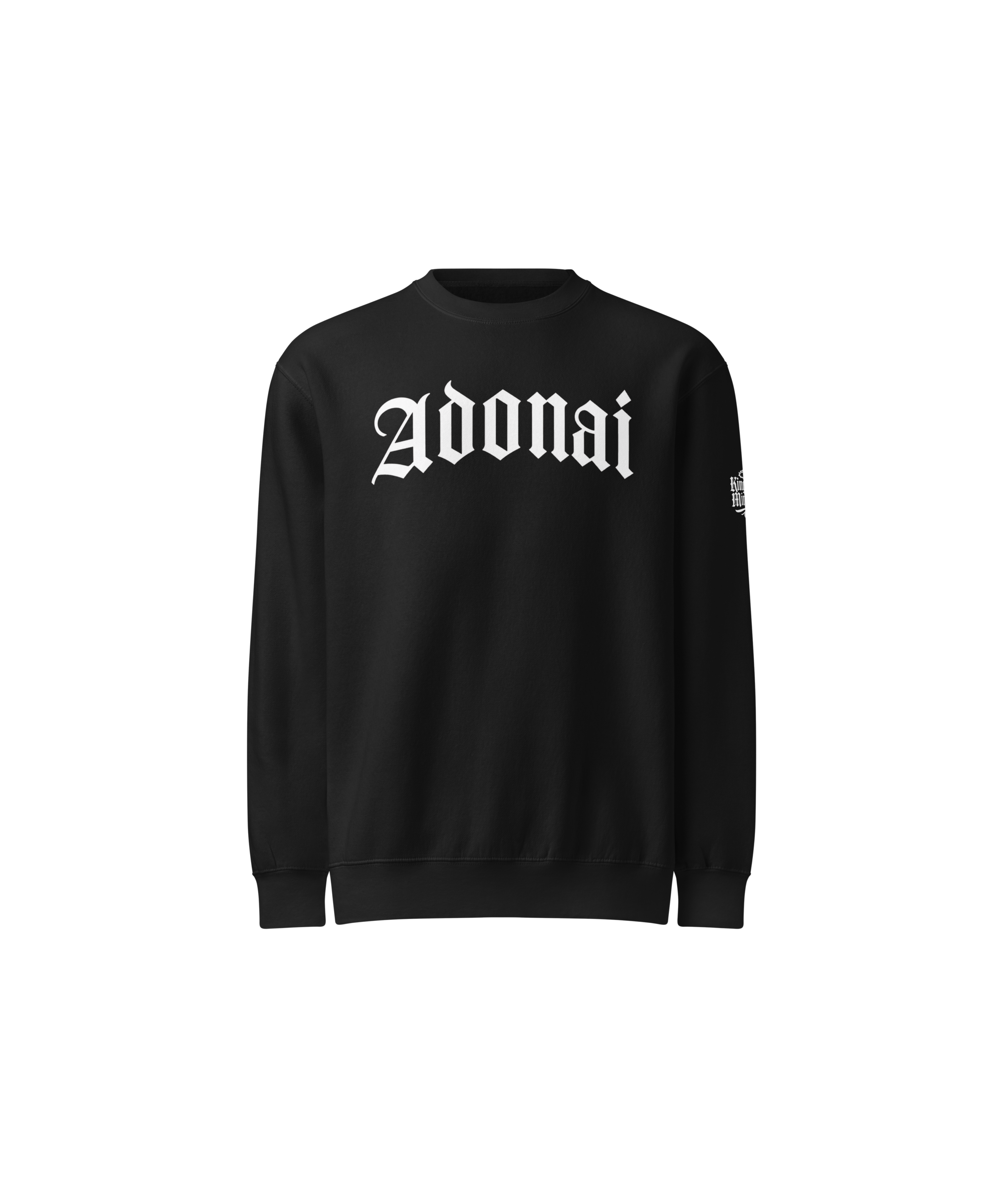 Adonai Standard Sweatshirt — black — Front