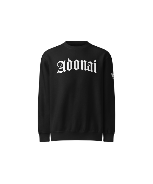 Adonai Standard Sweatshirt — black — Front