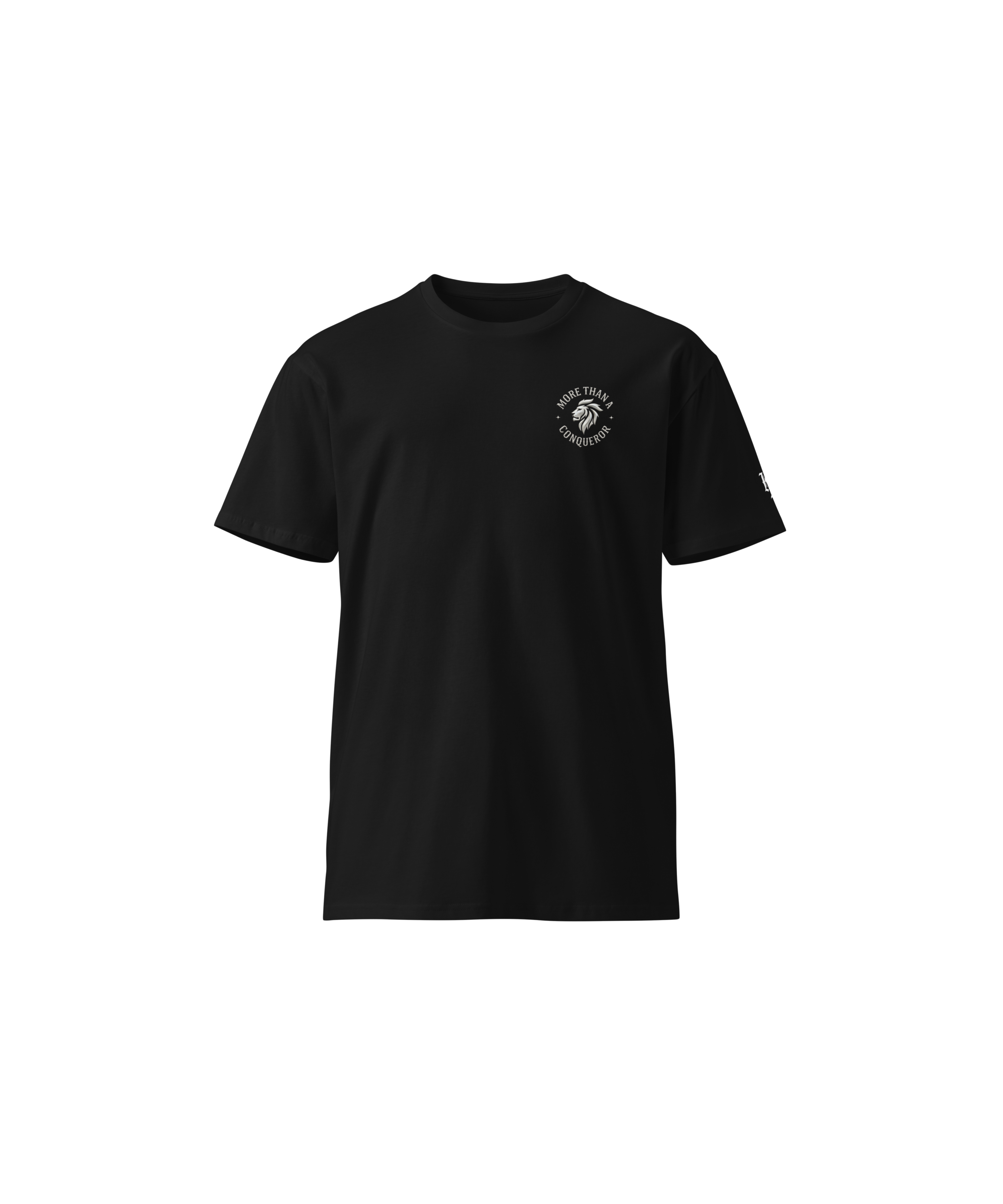 Conqueror Premium Tee — Black — Front
