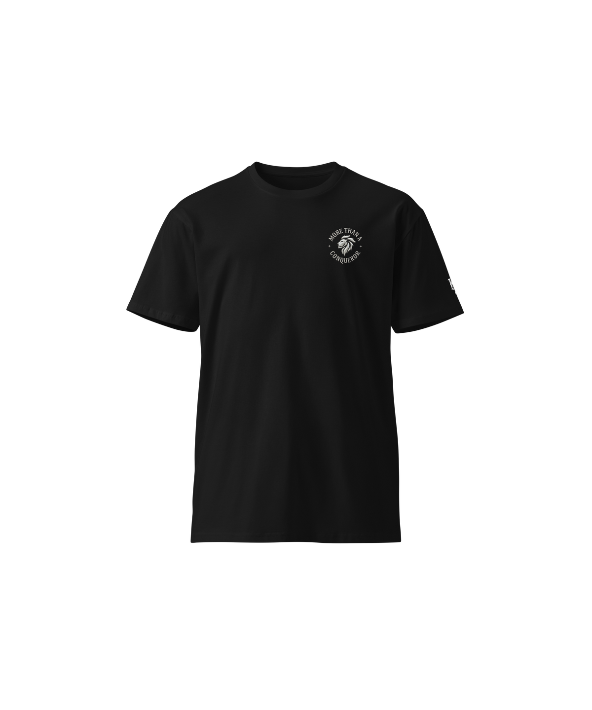 Conqueror Premium Tee — Black — Front