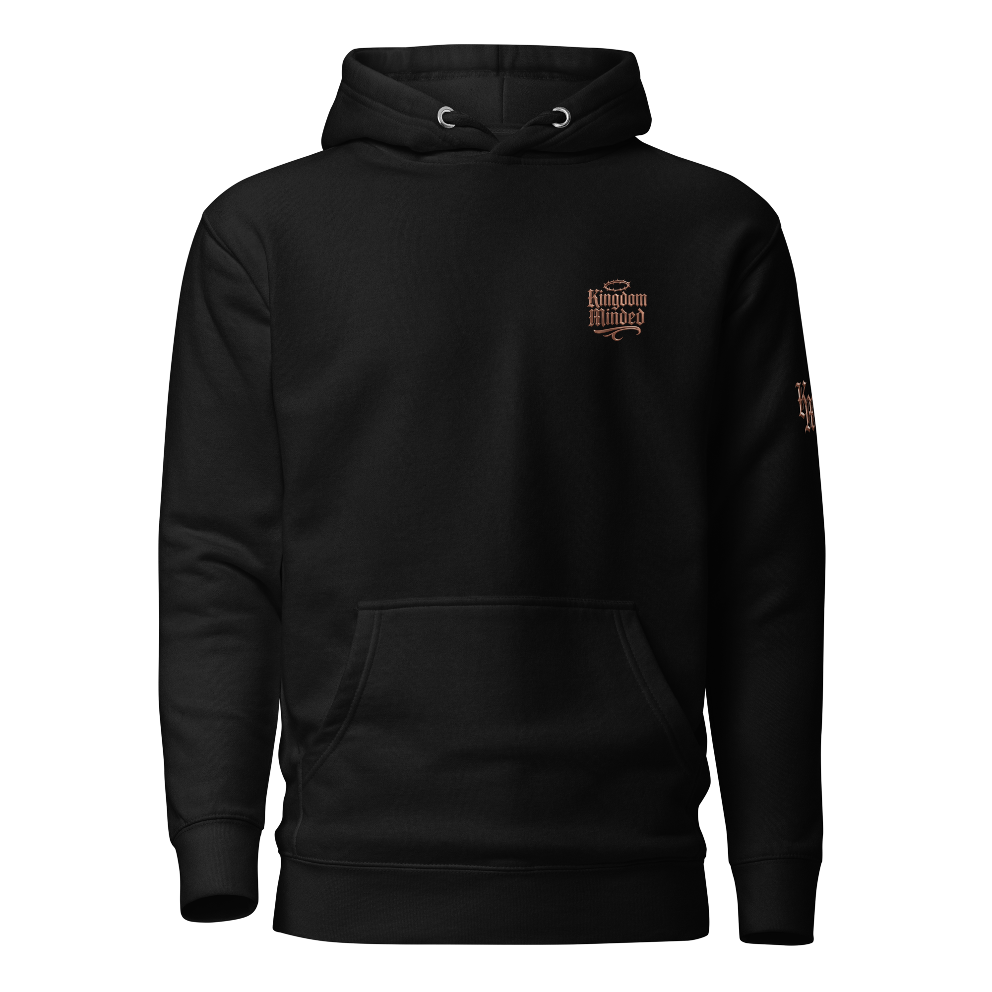 Virtuous Woman Premium Pullover Hoodie — black — Front
